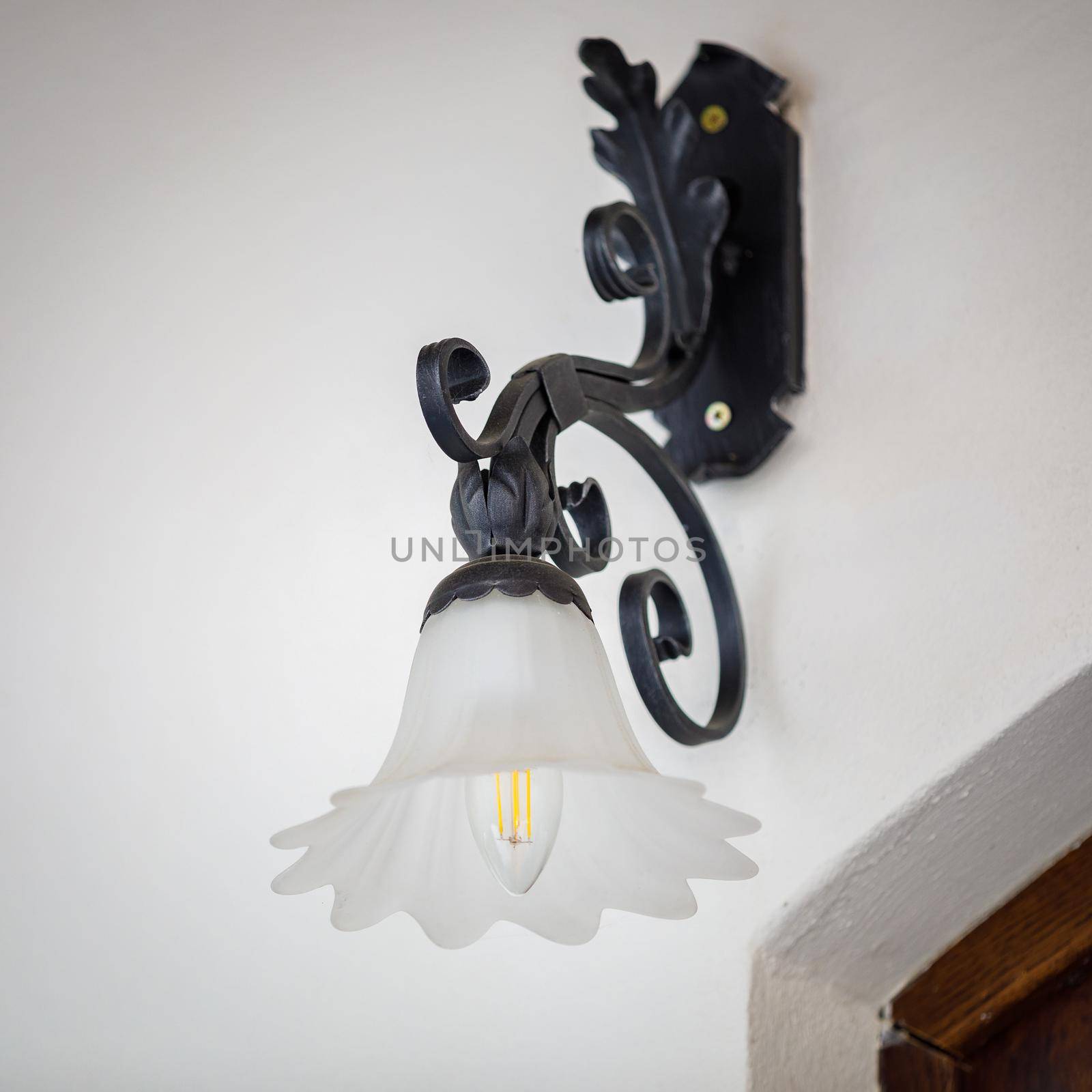 Luxurious vintage black metal street lamp by Yurich32