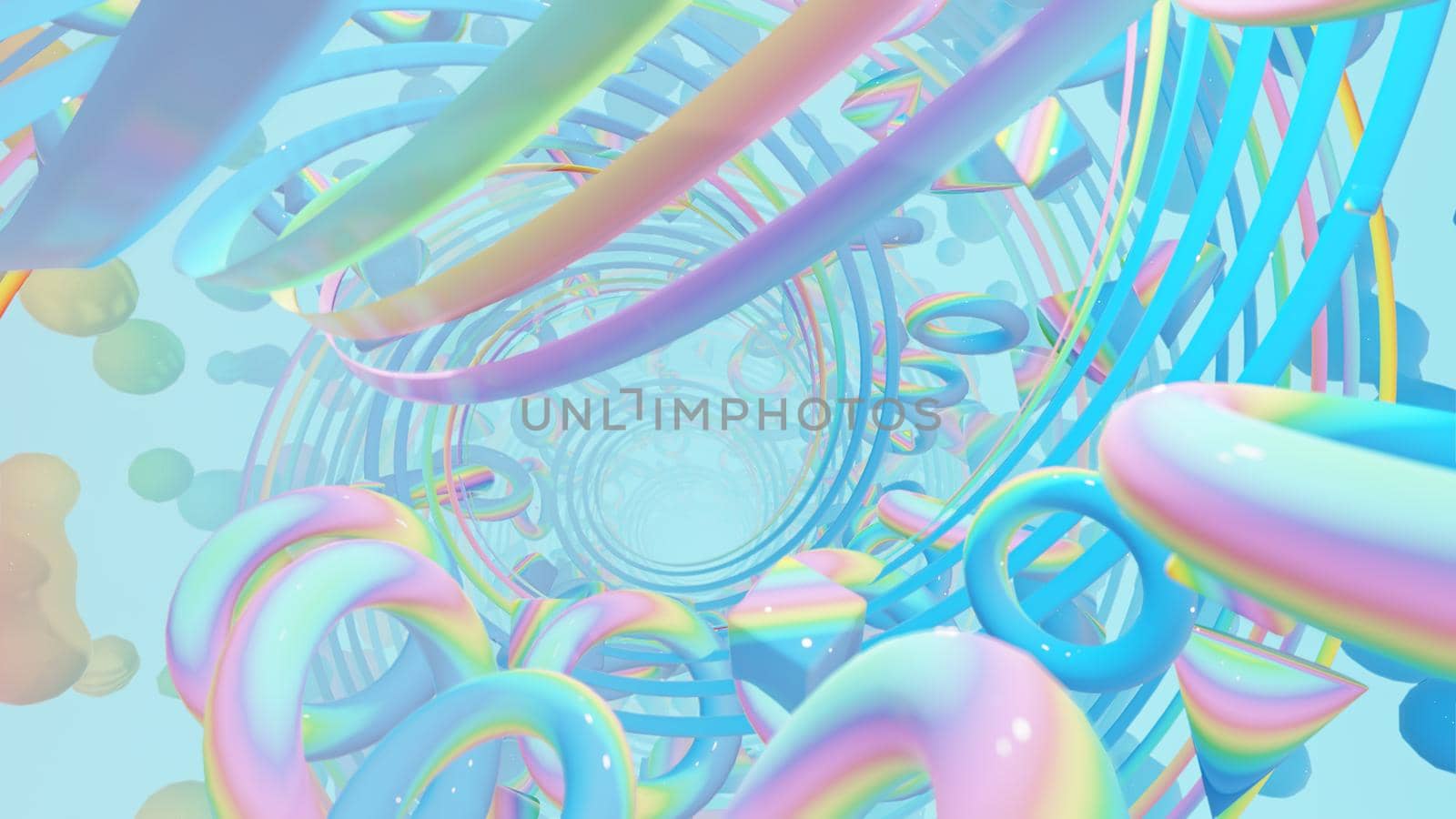 3D illustration Background for advertising and wallpaper in 80s retro and holographic scene. 3D rendering in decorative concept.