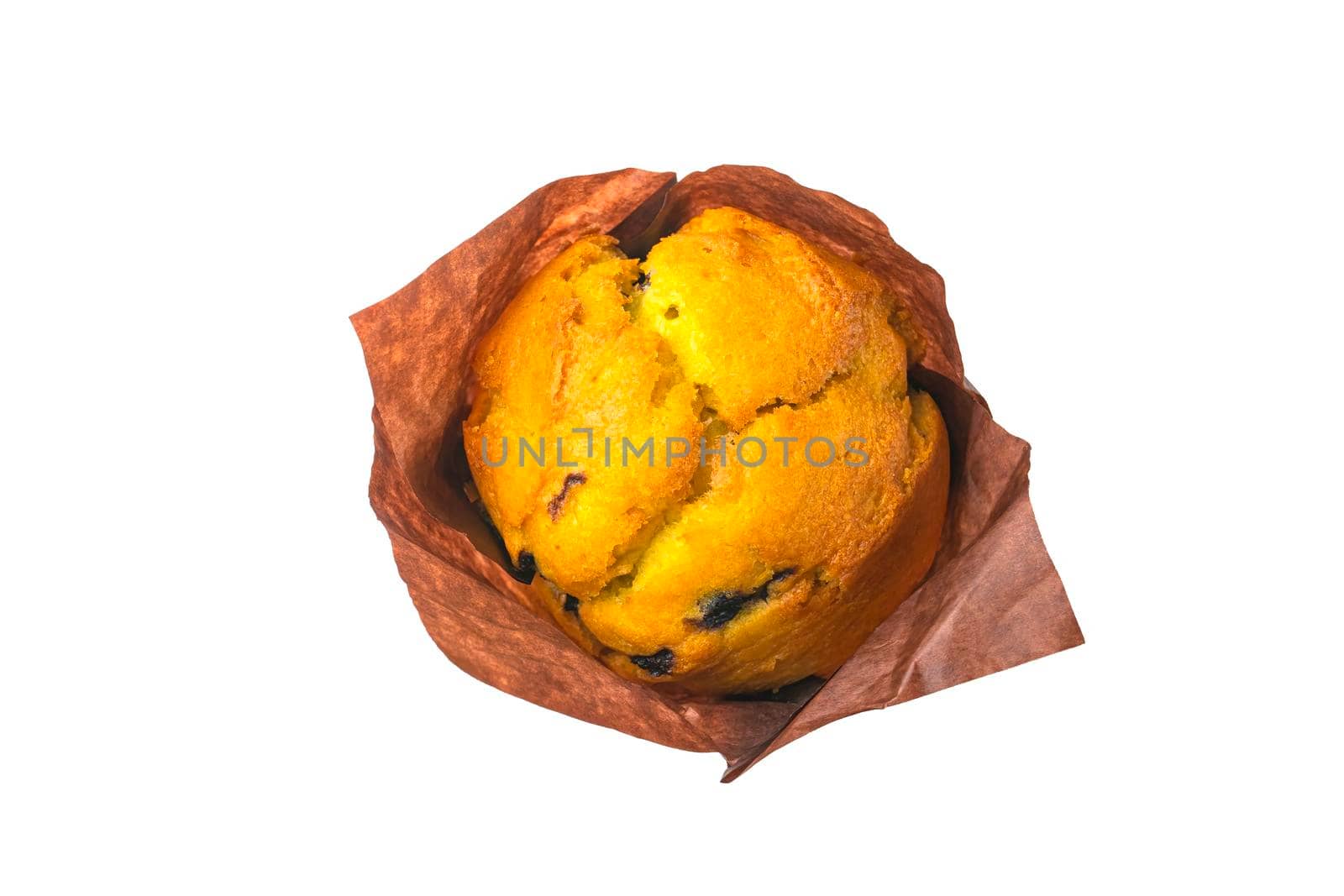 muffin on a white background close-up. isolate. High quality photo