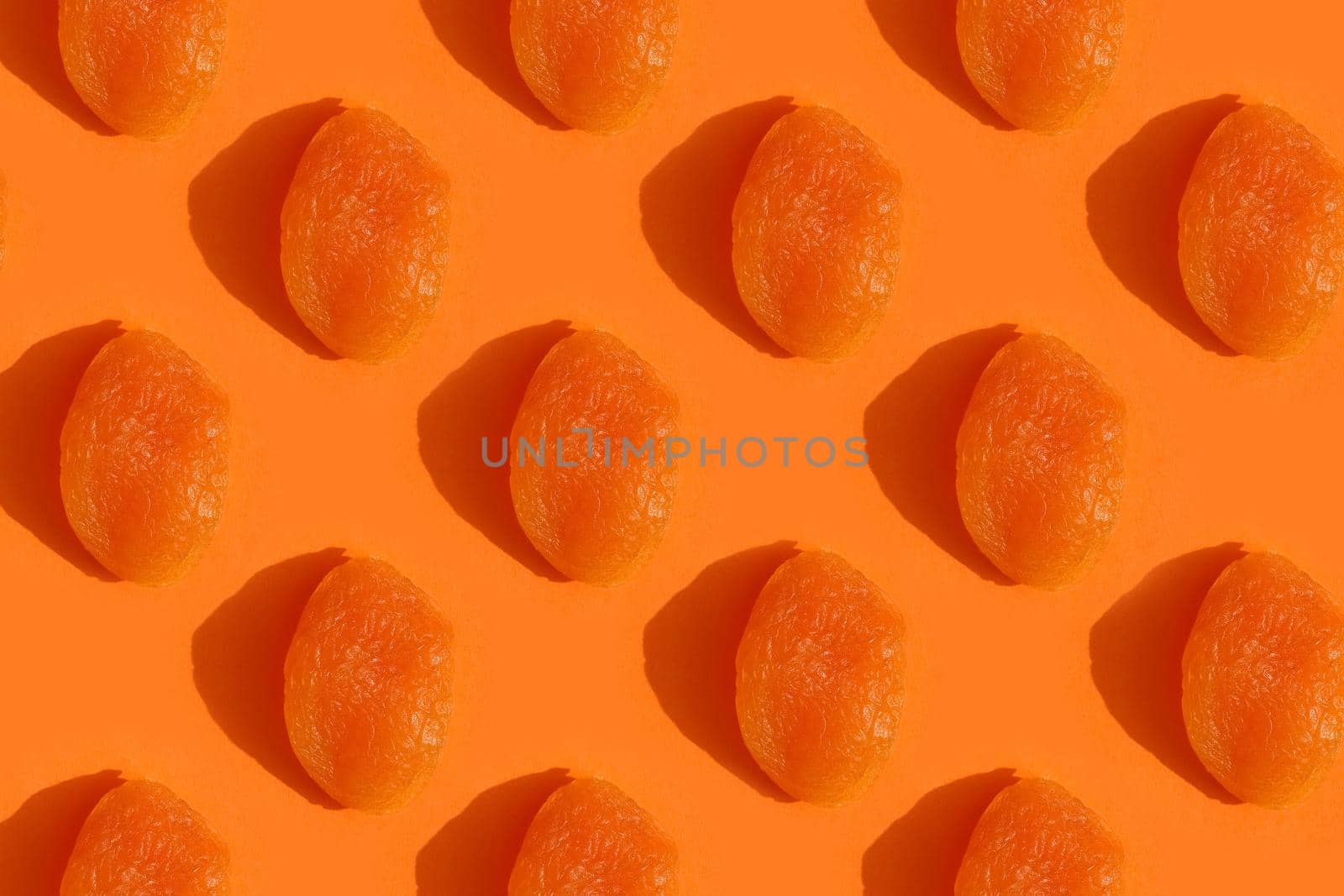 dried apricots dried apricot with a hard shadow in the top view pattern by roman112007