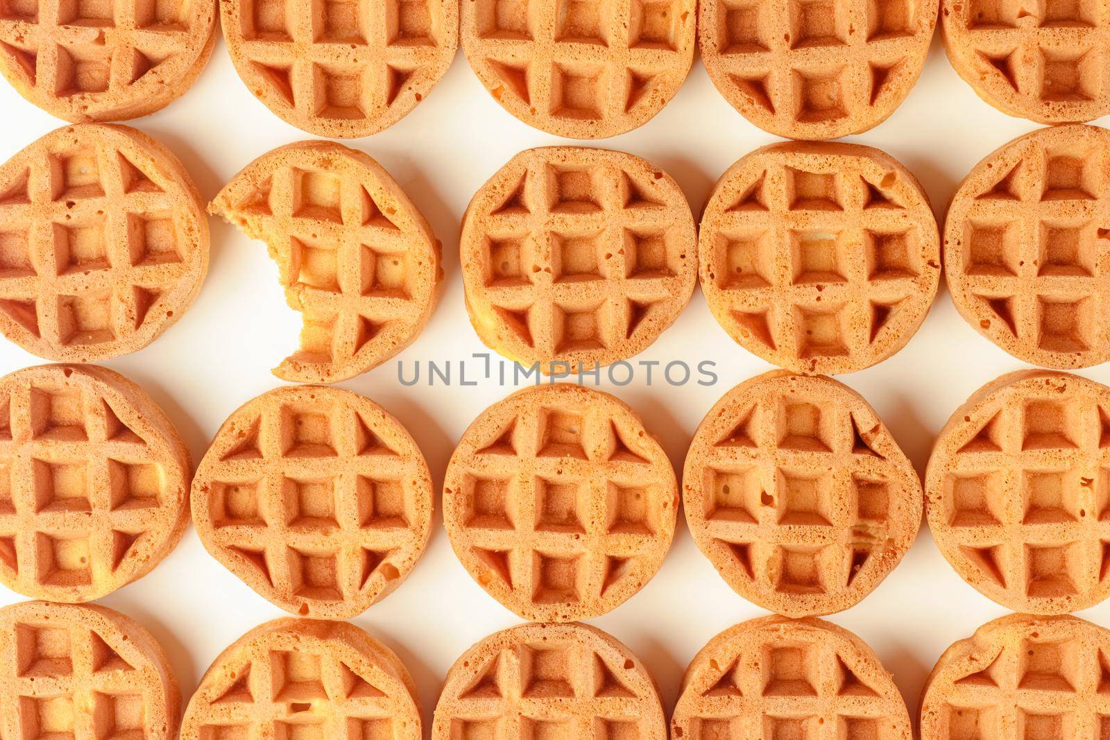 sugar cookies round close - up on a white background. High quality photo