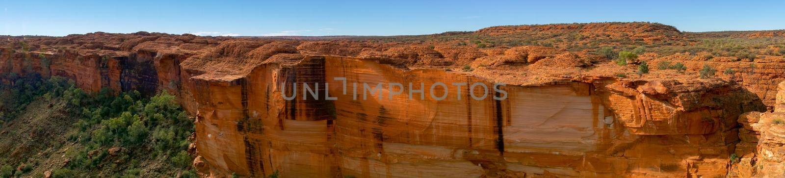 view of the a Canyons wall, Watarrka National Park, Northern Territory, Australia by bettercallcurry