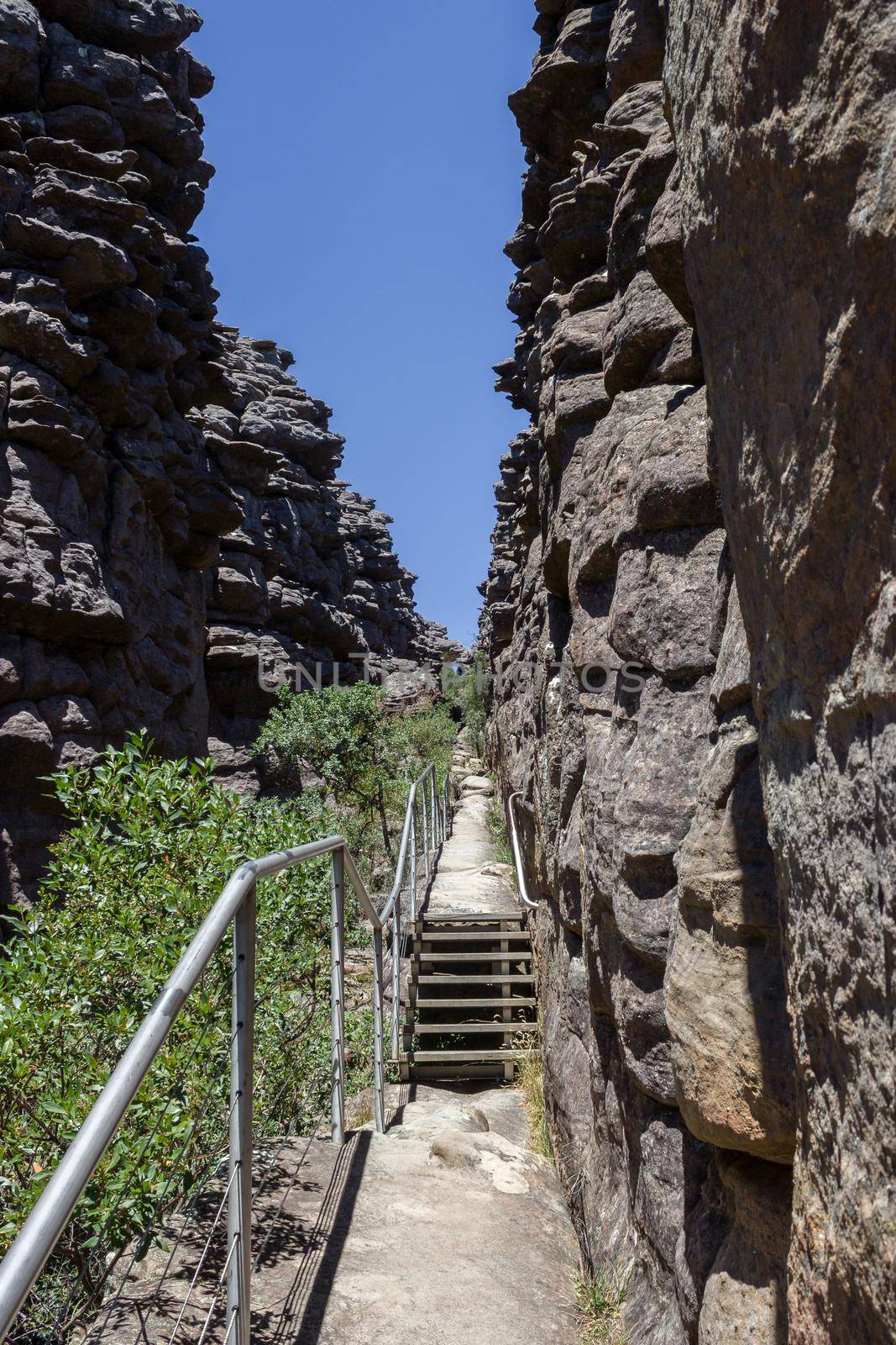 hiking path to the pinnacle lookout, Grampians National Park, Victoria, Australia