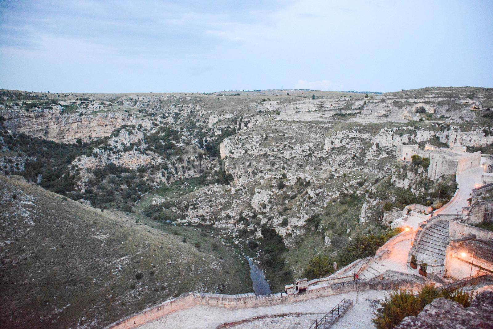  matera, a tuff quarry on which the city has arisen since prehistoric times