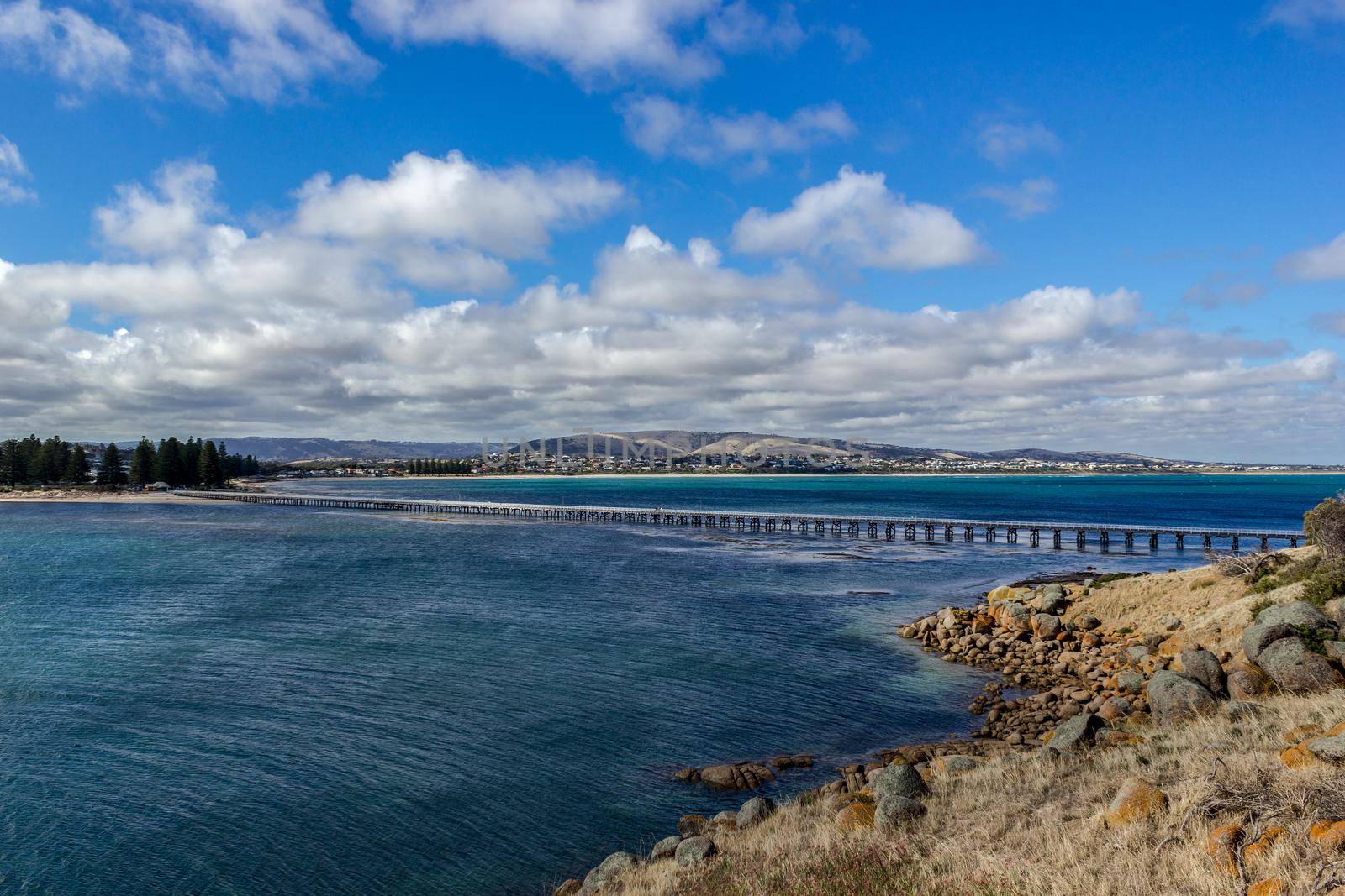 The Causeway Between Victor Harbour and Granite Island, South Australia by bettercallcurry
