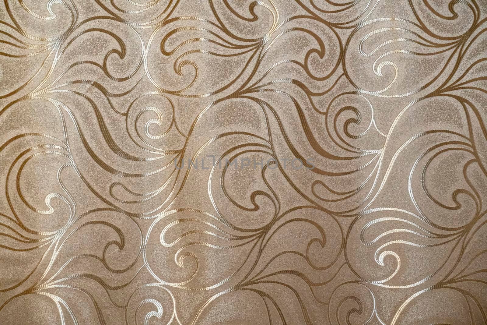 fragment of the curtain close-up. material. pattern. High quality photo