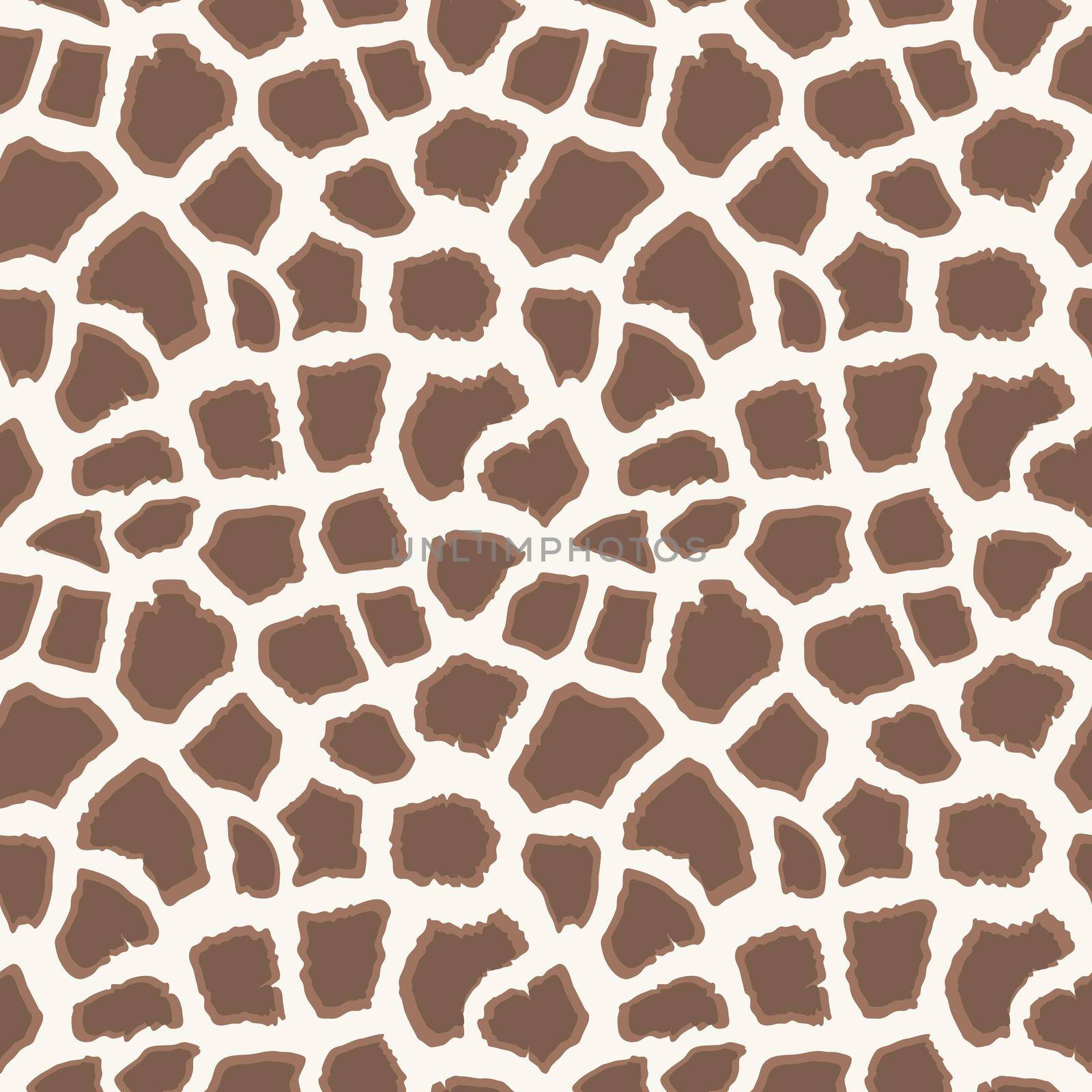 Abstract modern giraffe seamless pattern. Animals trendy background. Beige decorative vector stock illustration for print, card, postcard, fabric, textile. Modern ornament of stylized skin. by allaku