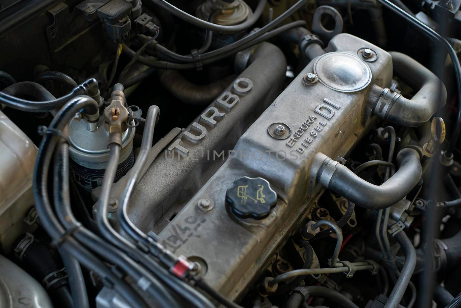 Detail of a turbo diesel engine by pippocarlot