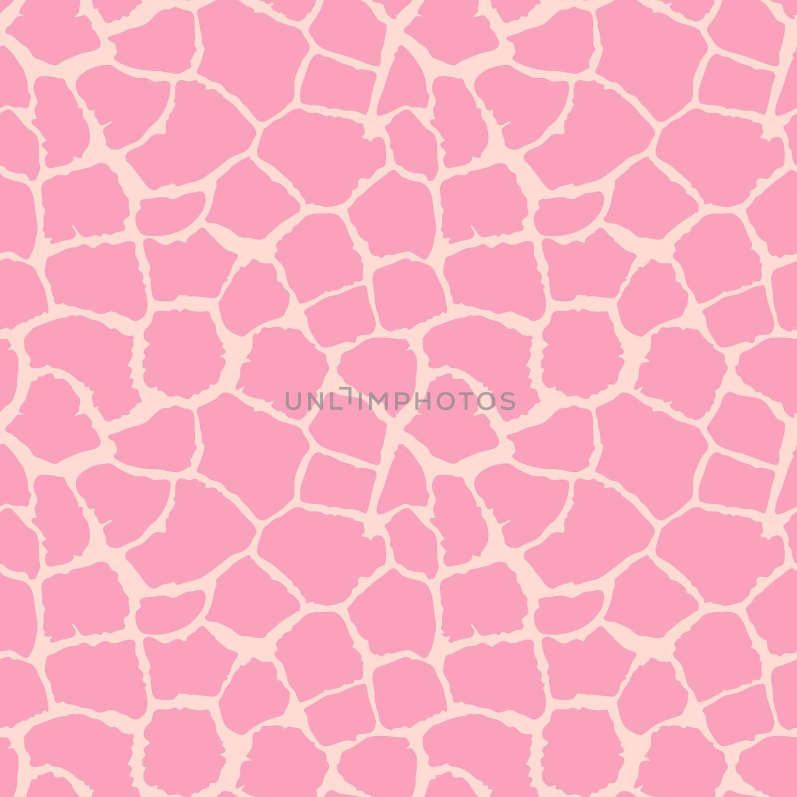 Abstract modern giraffe seamless pattern. Animals trendy background. Pink decorative vector stock illustration for print, card, postcard, fabric, textile. Modern ornament of stylized skin