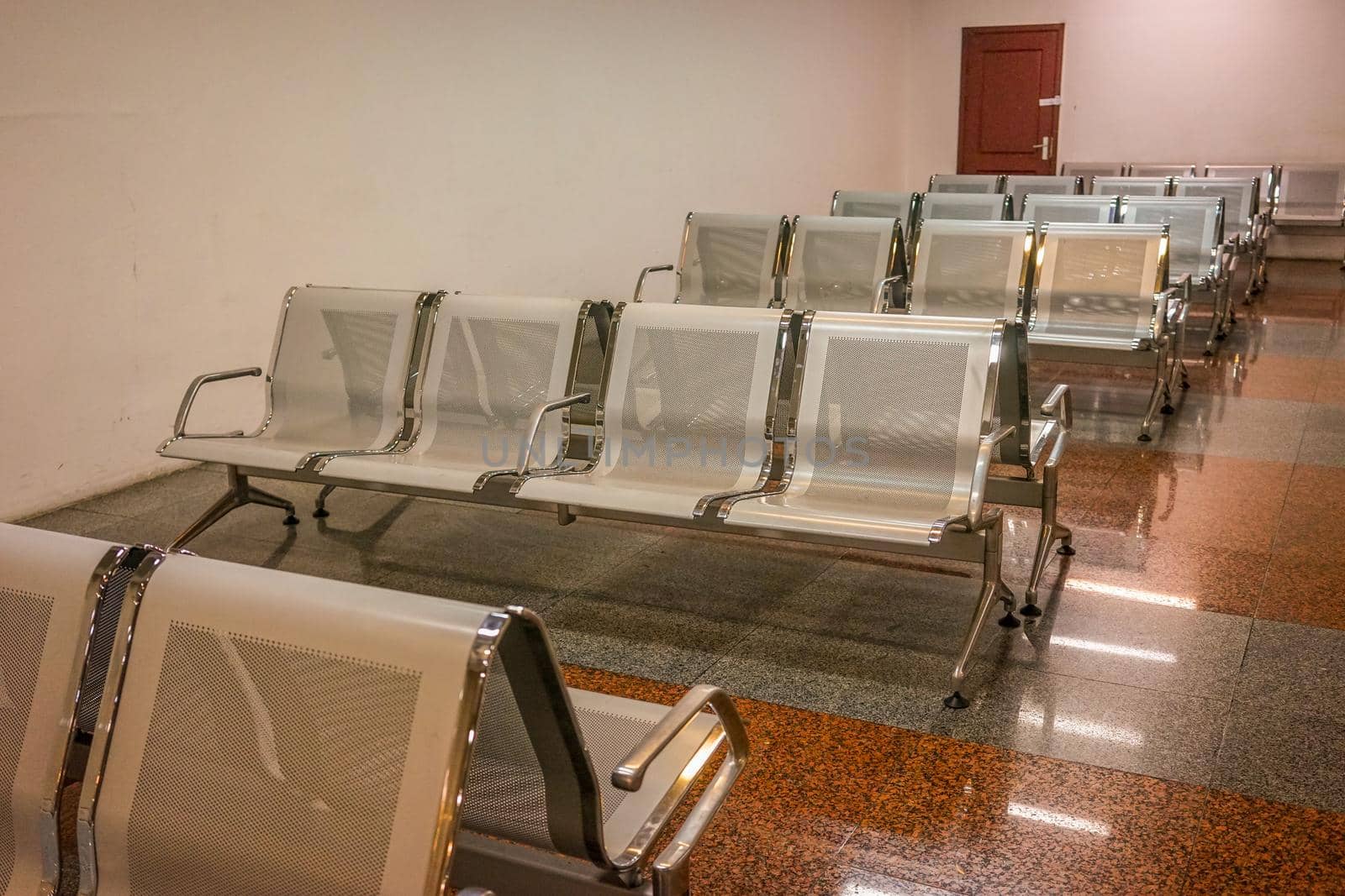 Interior of the railway station premises.