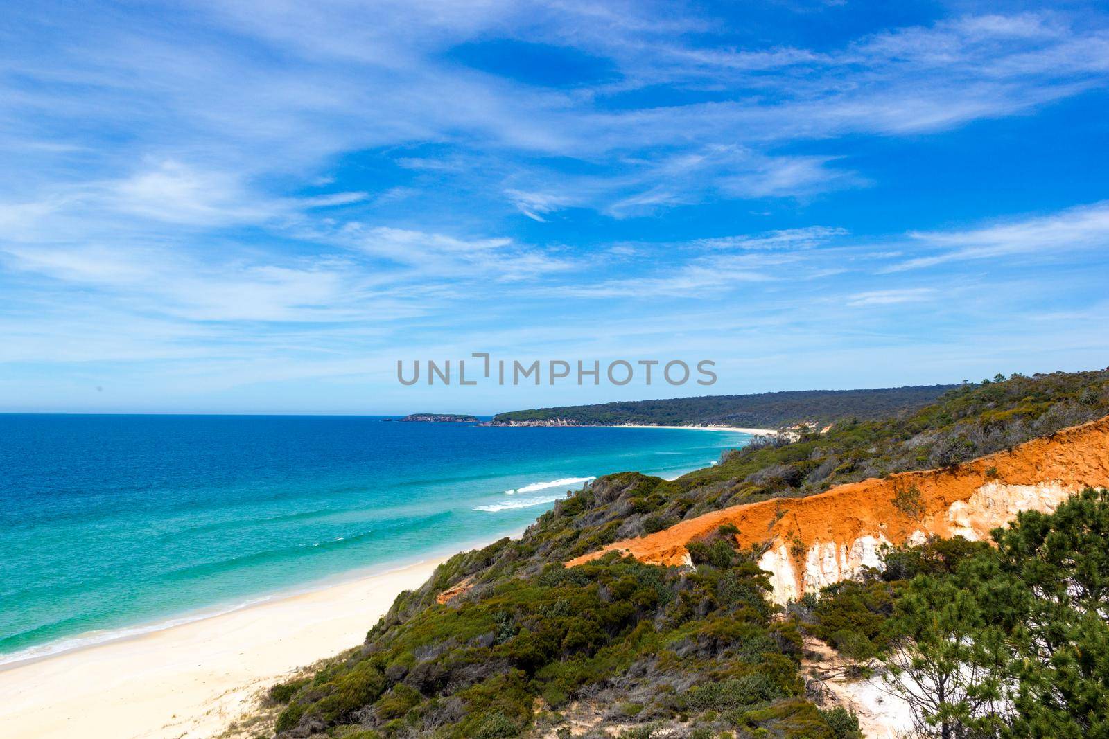 Pinnacles and Beach in the Sapphire Coast, NSW Australia