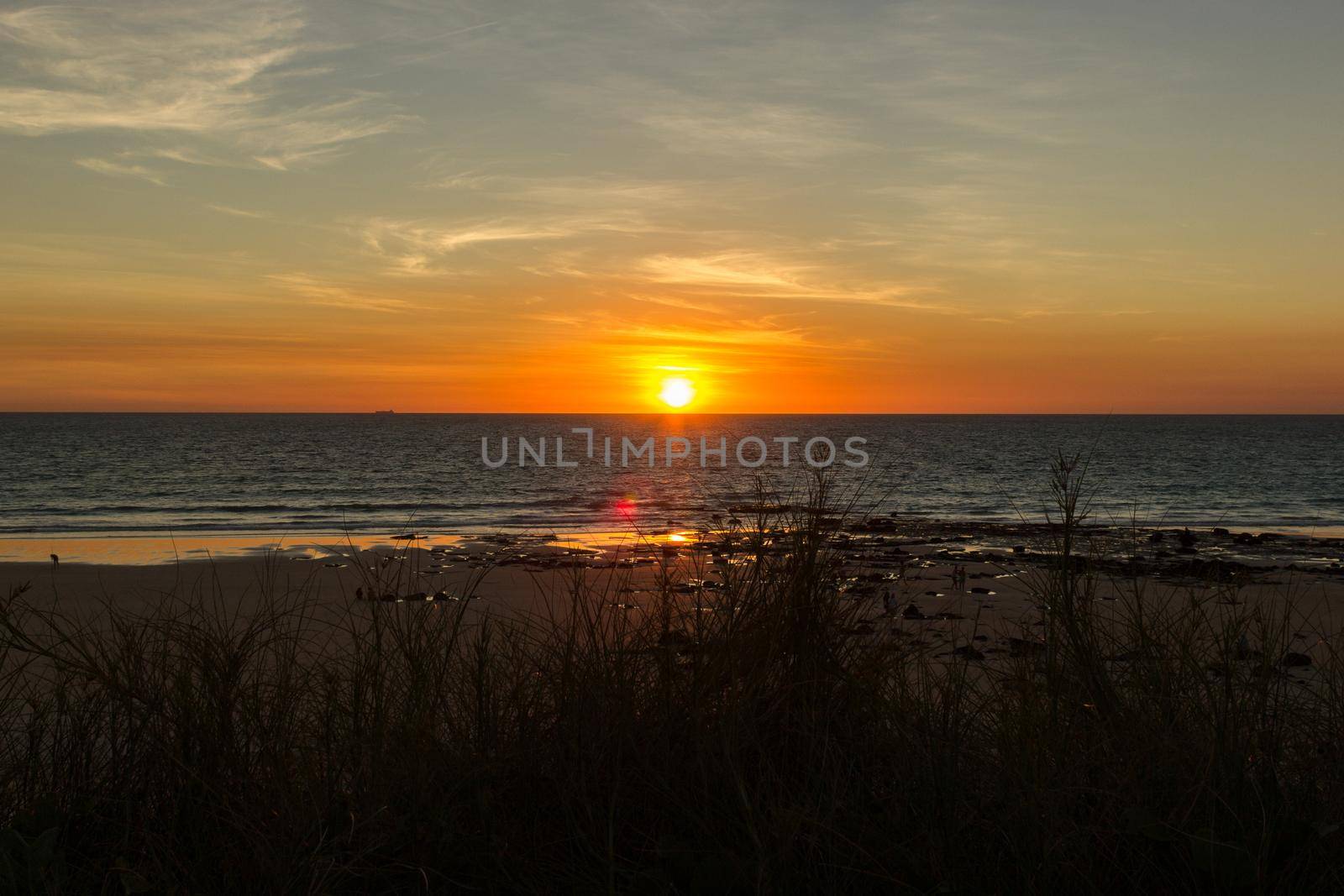 beautiful sky burning sunset over Cable Beach - Broome, Australien by bettercallcurry