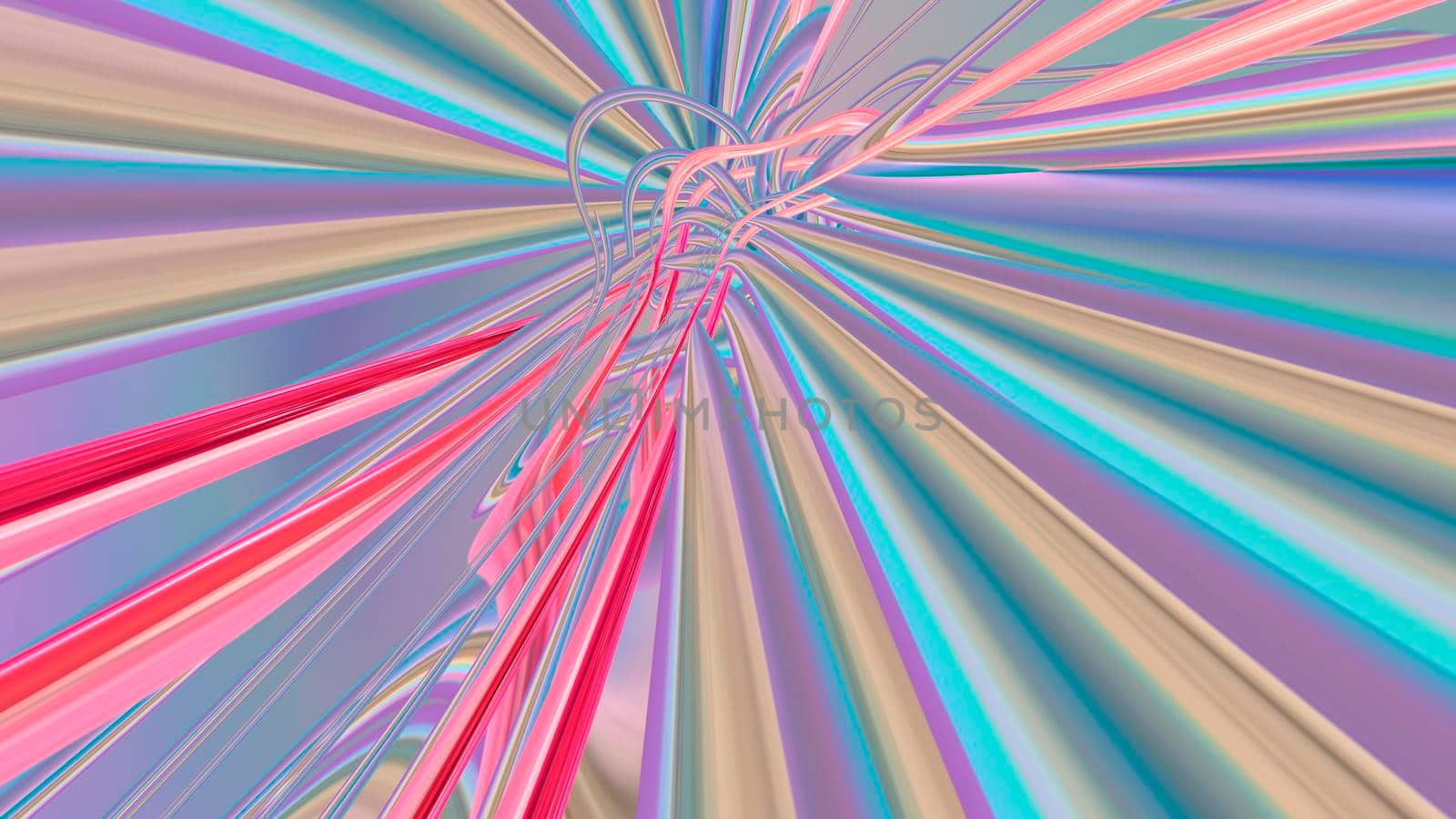 Abstract pastel background with lines and shapes. 3d image
