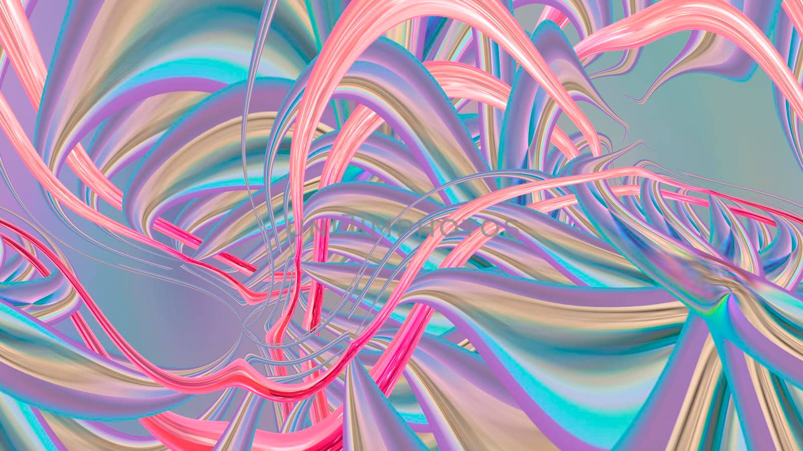 Abstract pastel background with lines and shapes. 3d image