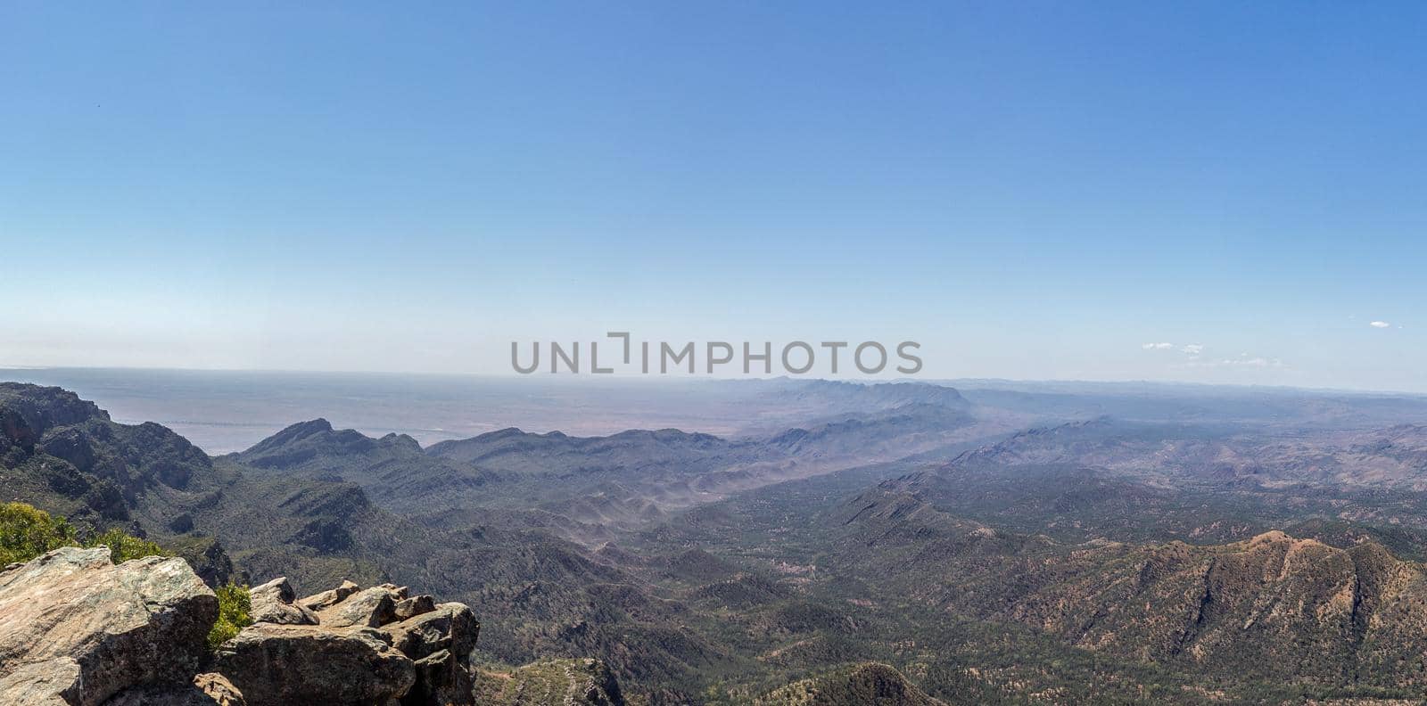 Panorama view of Flinders Ranges Taken from St Mary's Peak by bettercallcurry