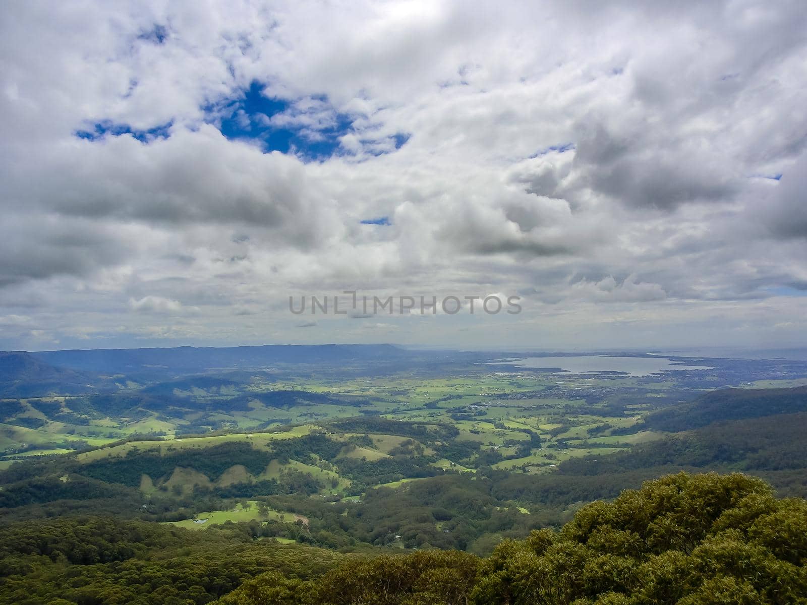 view over Kiama City in New South Wales, Australia
