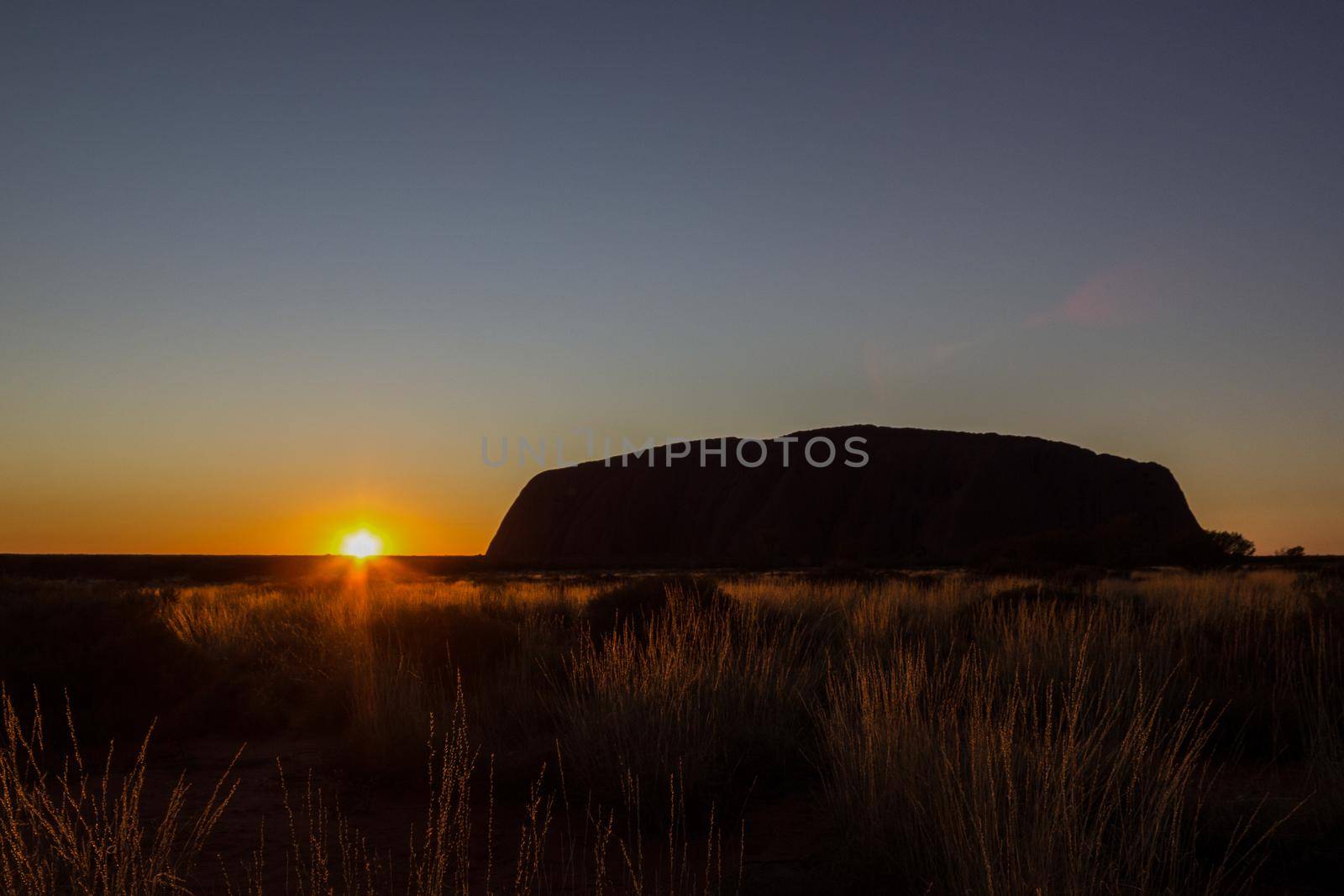 Sunrise at Uluru, ayers Rock, the Red Center of Australia