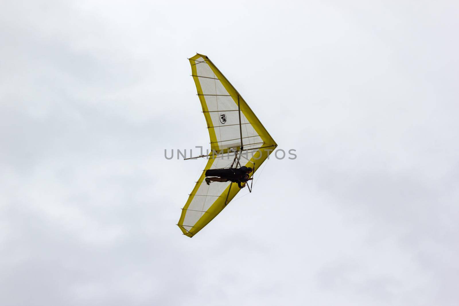Hang glider flying in Newcastle, New South Wales, Australia