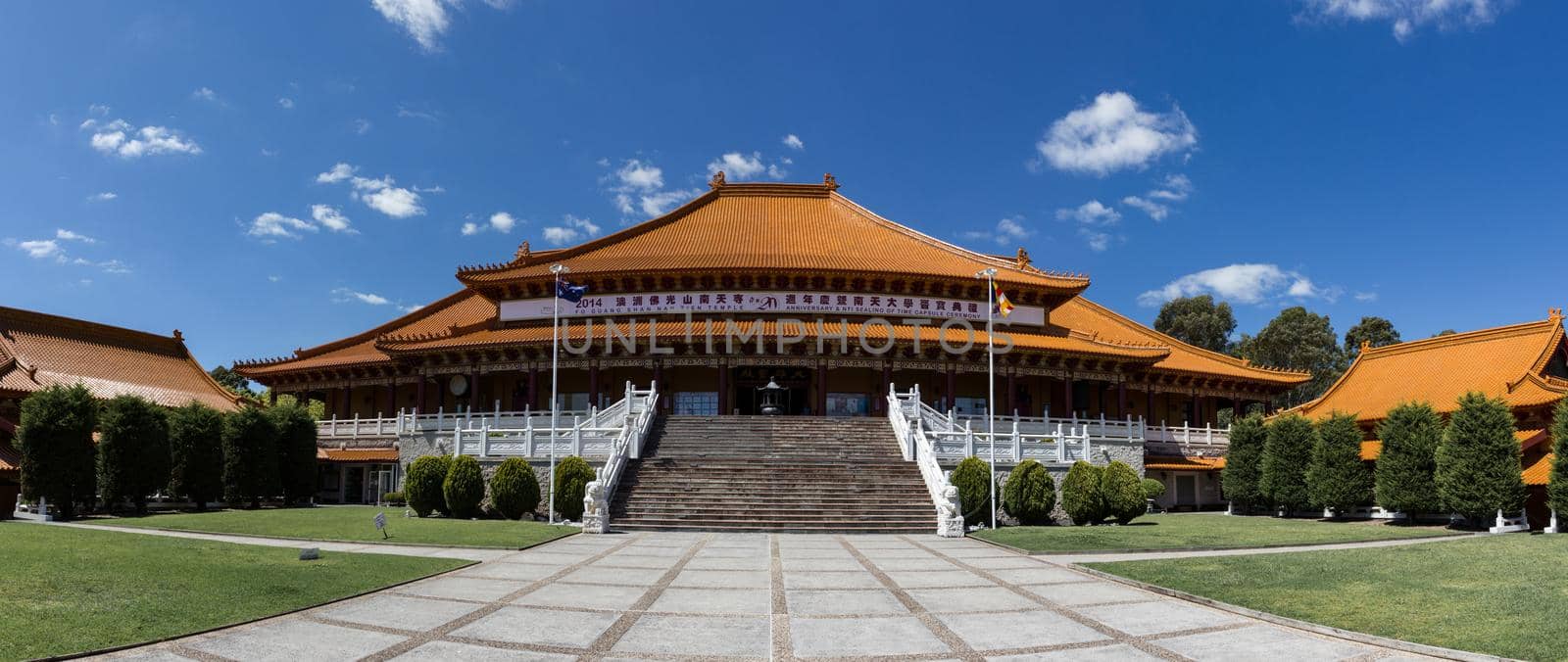 Panorama of Nan Tien Temple Buddha religion in Australia by bettercallcurry