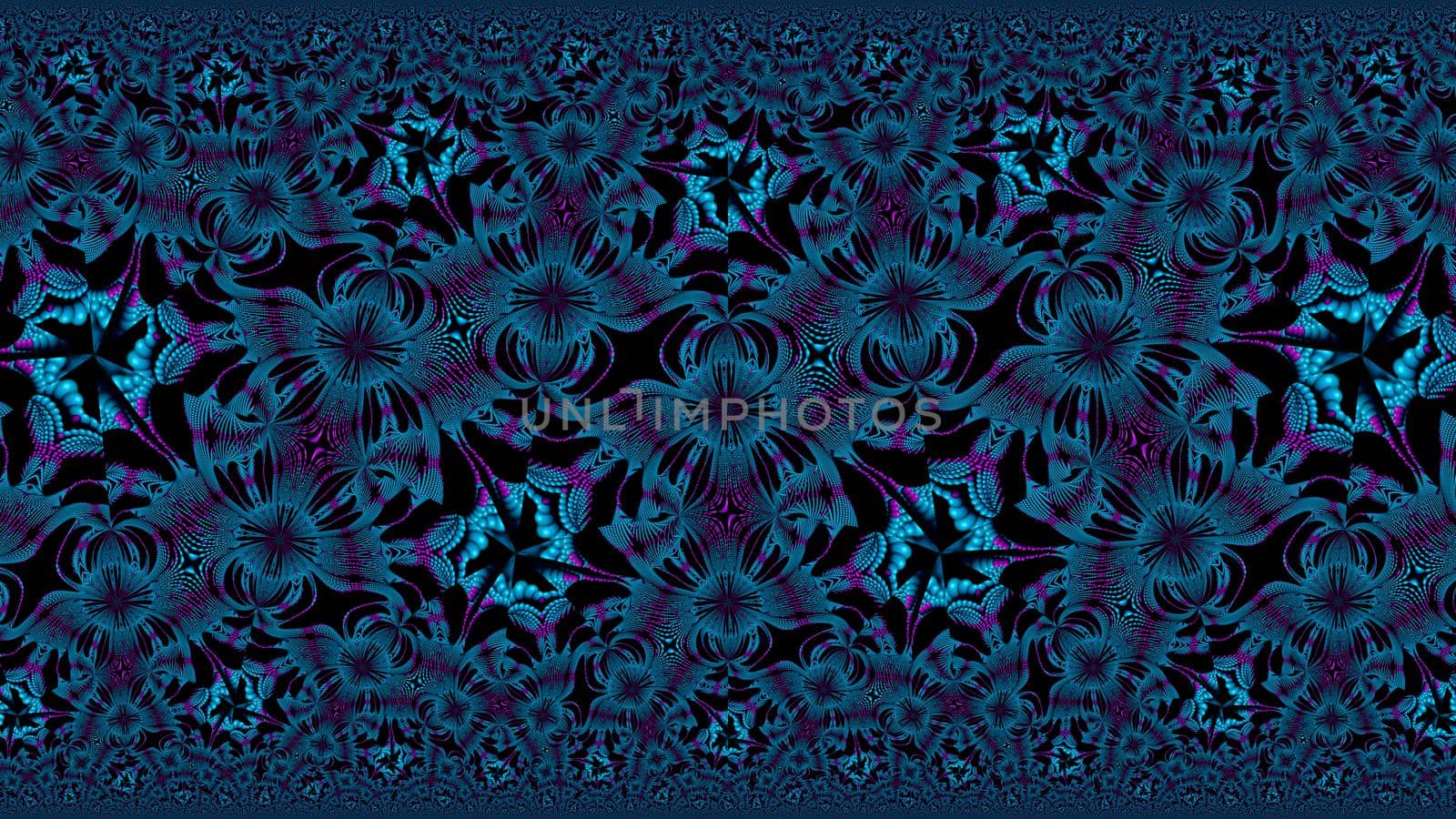 Abstract fractal multi-colored symmetrical background.