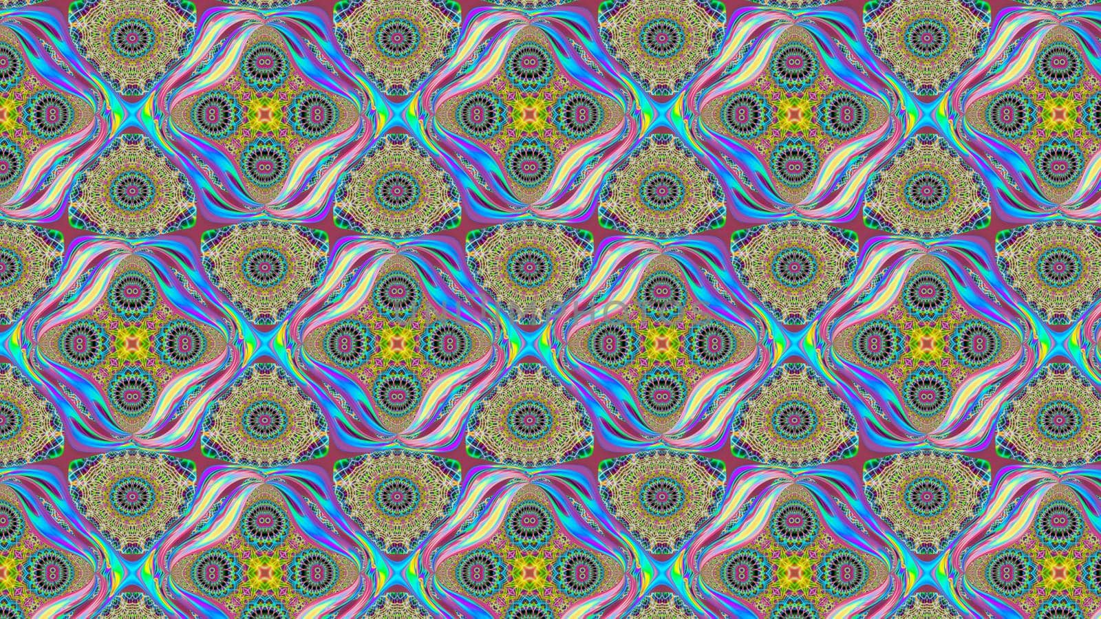 Abstract fantasy patterned multicolored background.