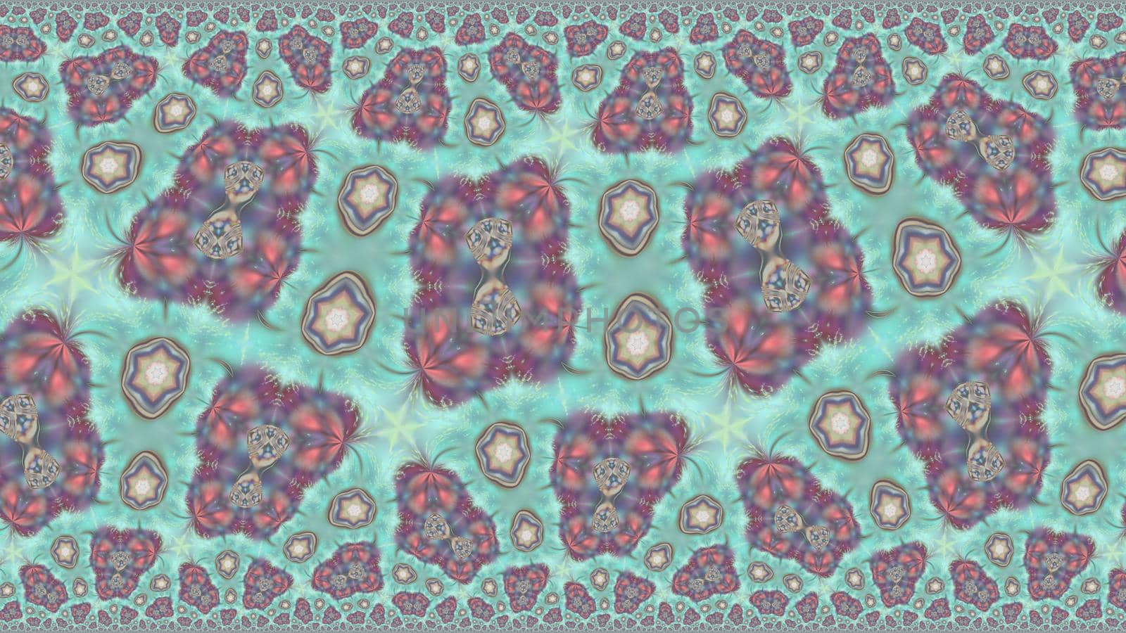 Abstract fractal multi-colored symmetrical background.