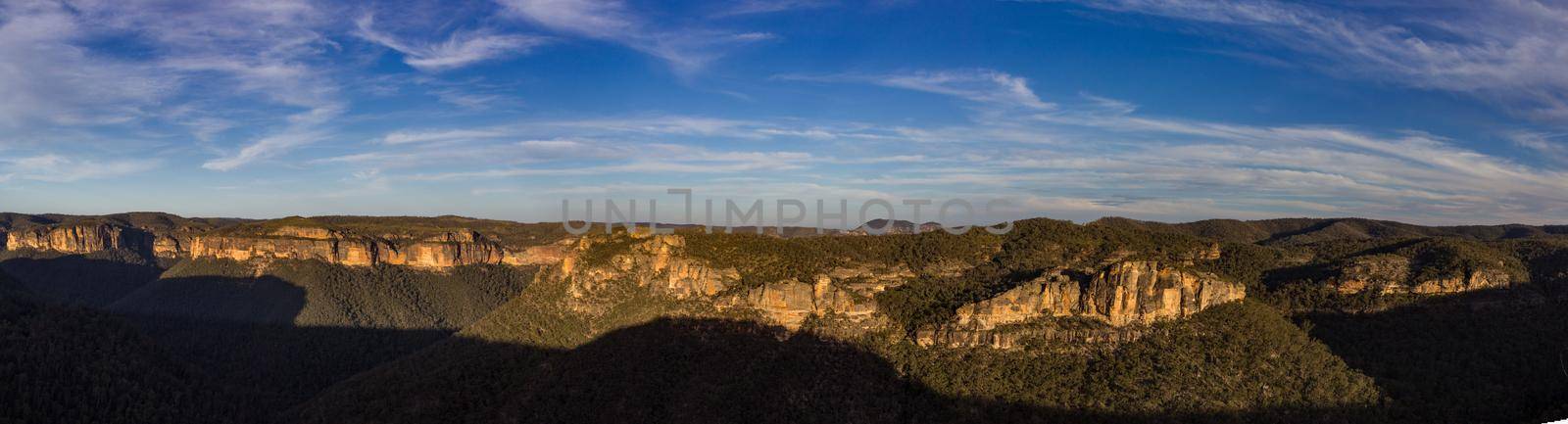 panorama of the Blue Mountains National Park landscape, Australia by bettercallcurry