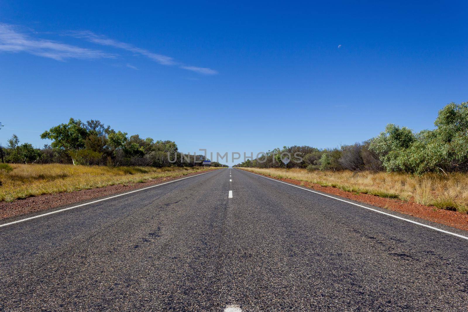 straight road through the dessert of Australia, South Australia, Stuart Highway Australia by bettercallcurry