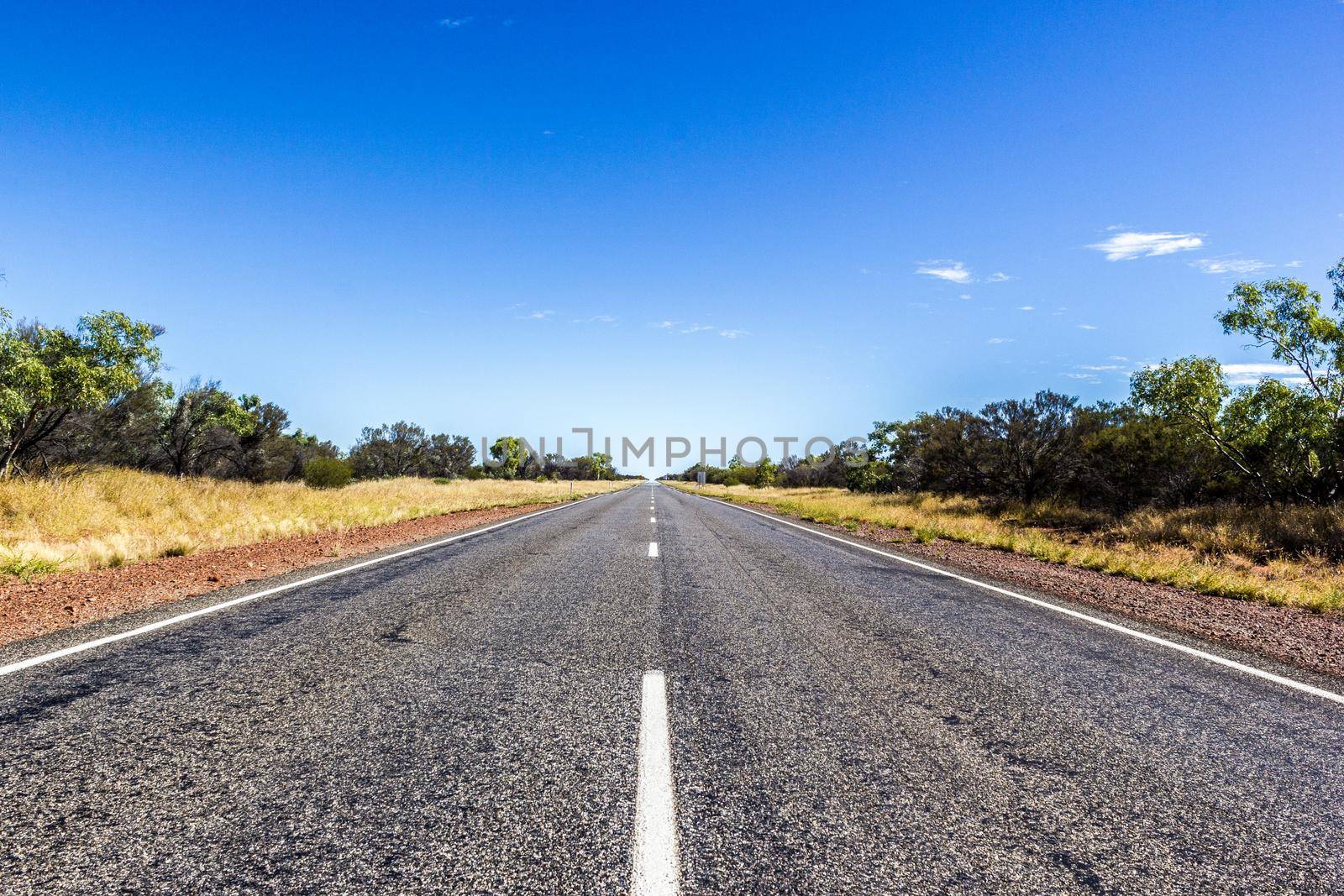 straight road through the dessert of Australia, South Australia, Stuart Highway Australia by bettercallcurry