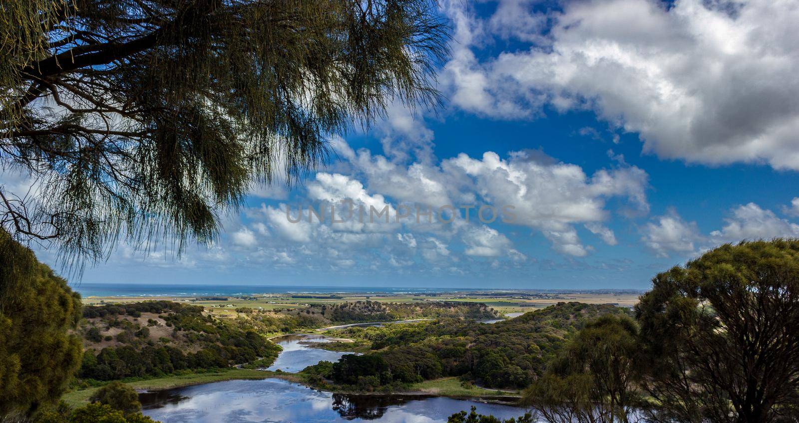 arieal few of wetlands in Australia, Victoira by bettercallcurry