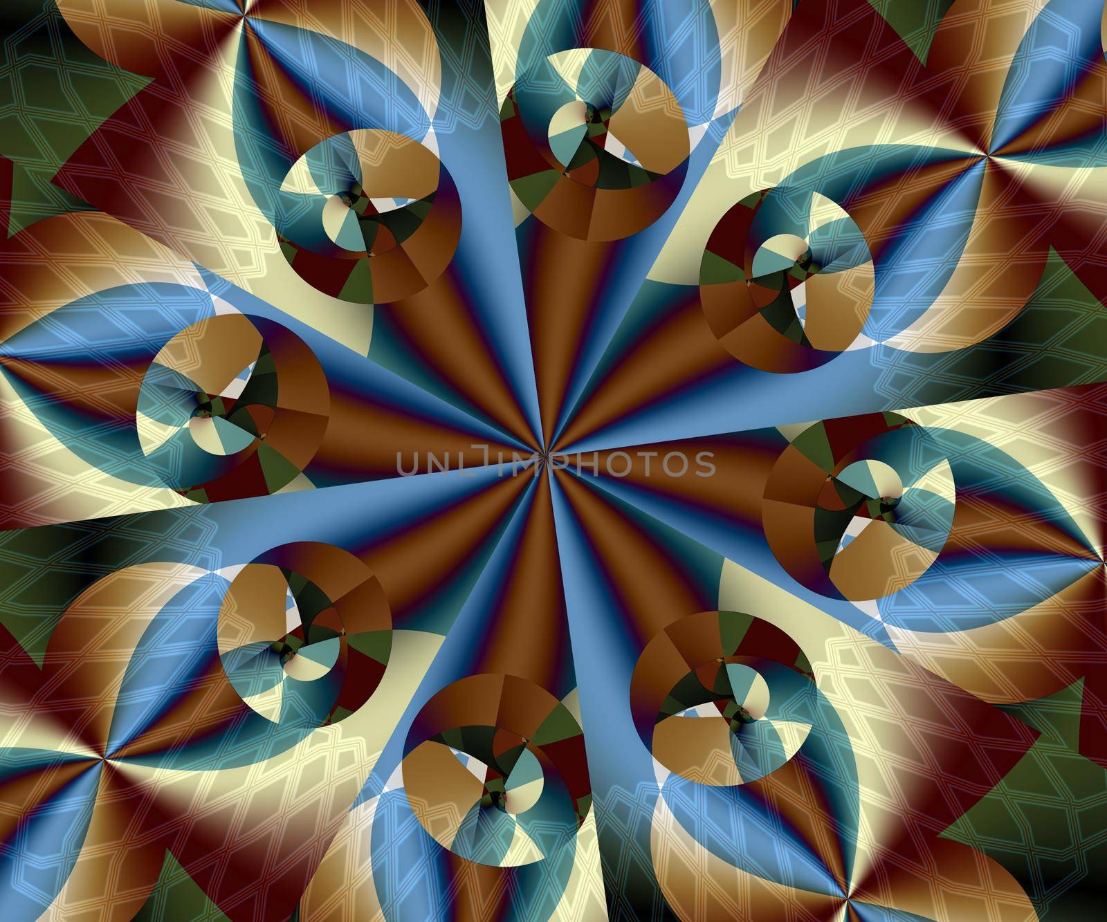 Computer generated abstract colorful fractal artwork for creative design, art, home decoration and entertainment