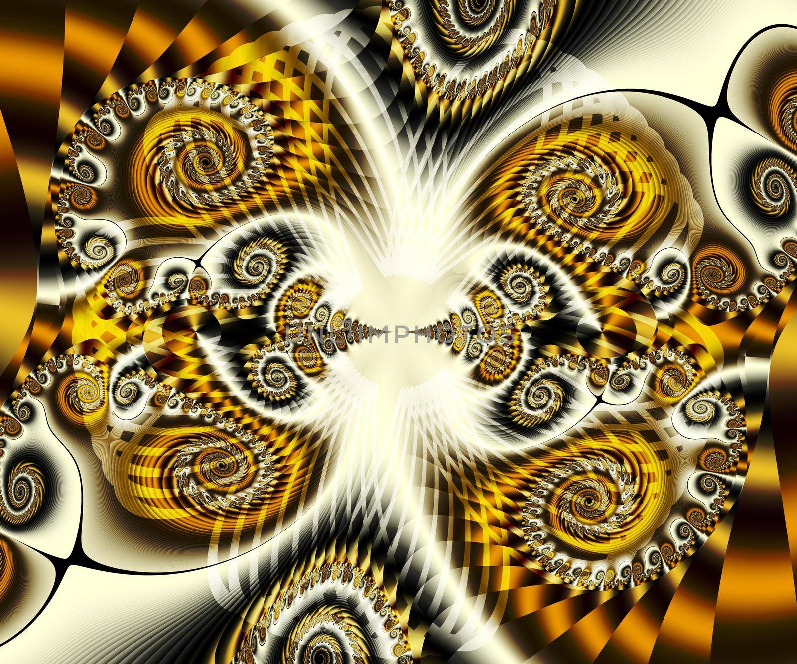 Computer generated abstract colorful fractal artwork for creative design, art, home decoration and entertainment