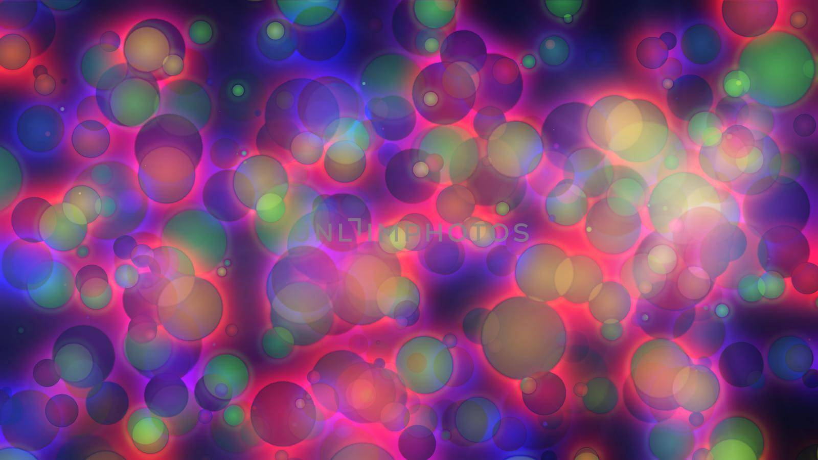 Spots Bokeh Color Abstract Background, illustration render