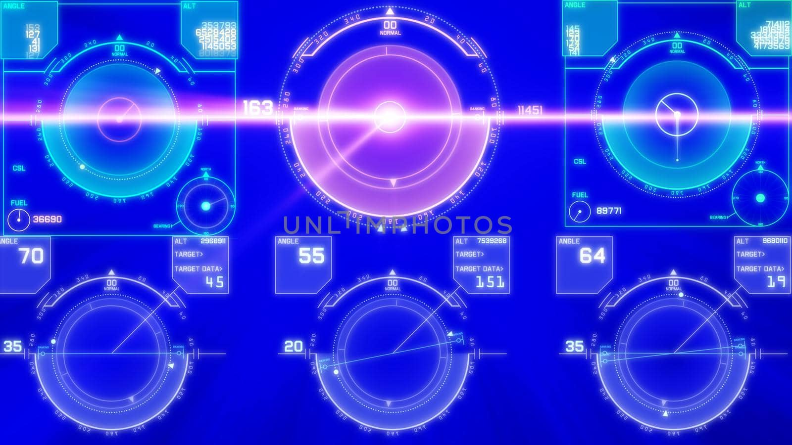 flight control panel instrument navigation light illustration