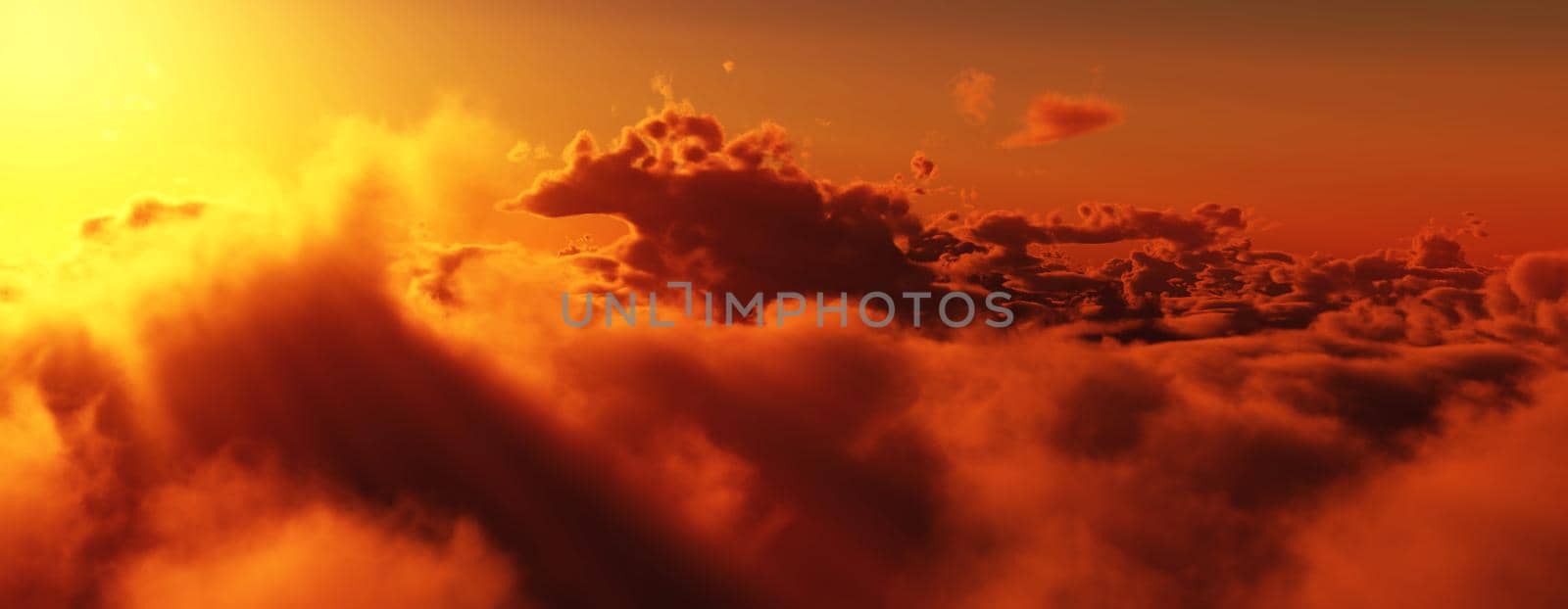 above clouds fly sunset sun ray by alex_nako