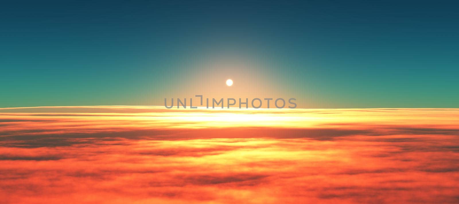 above clouds fly sunset sun ray by alex_nako