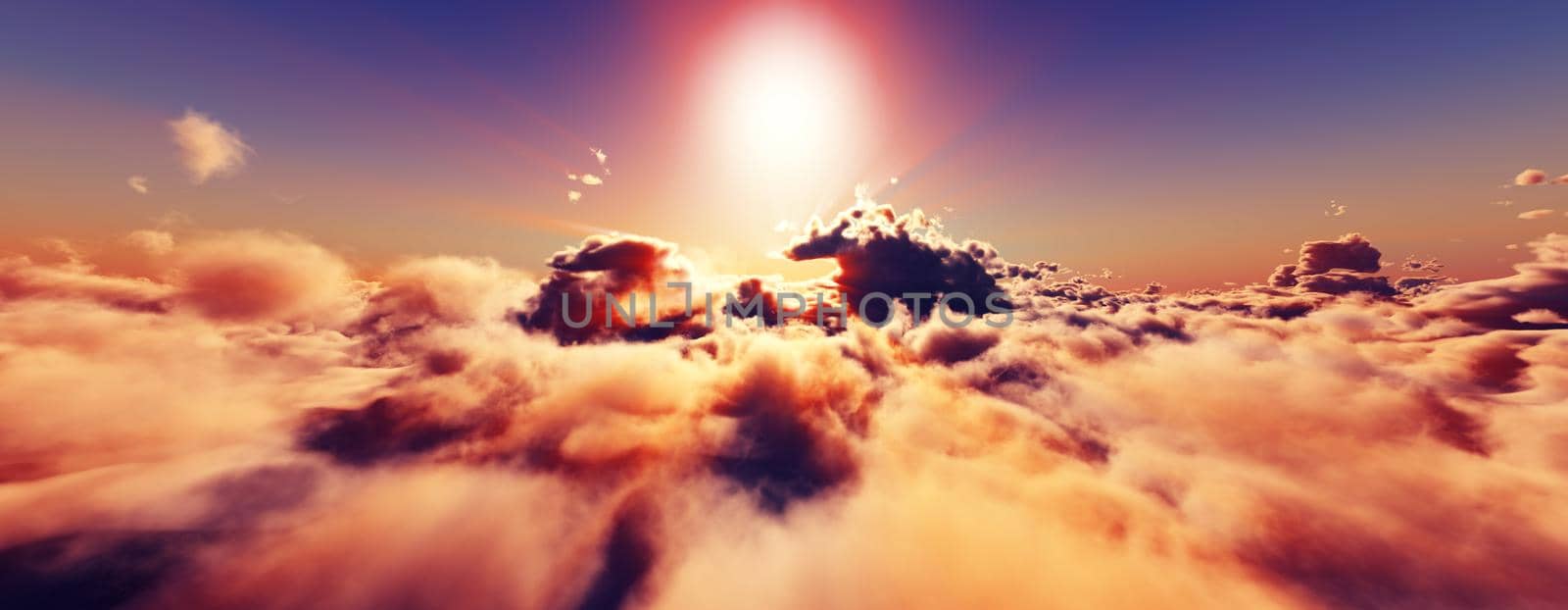 above clouds fly sunset sun ray by alex_nako