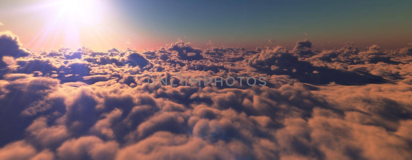 above clouds fly sunset sun ray by alex_nako