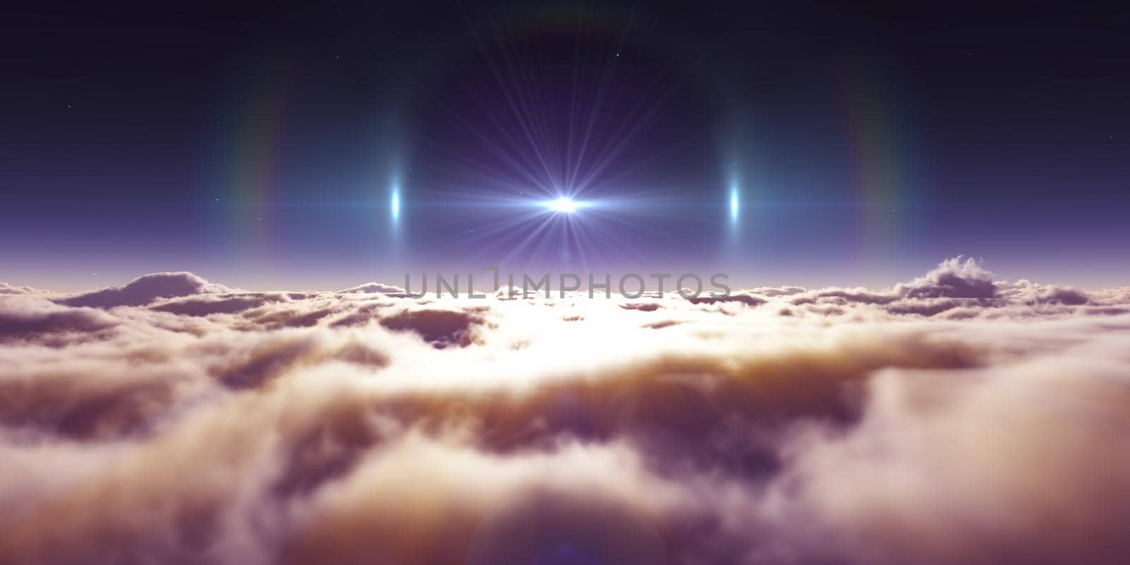 dream fly above clouds ray light by alex_nako