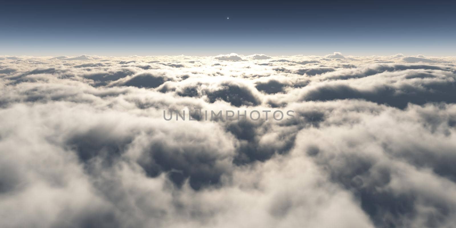 dream fly above clouds ray light by alex_nako