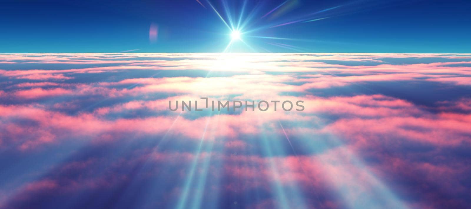 above clouds fly sunset sun ray by alex_nako