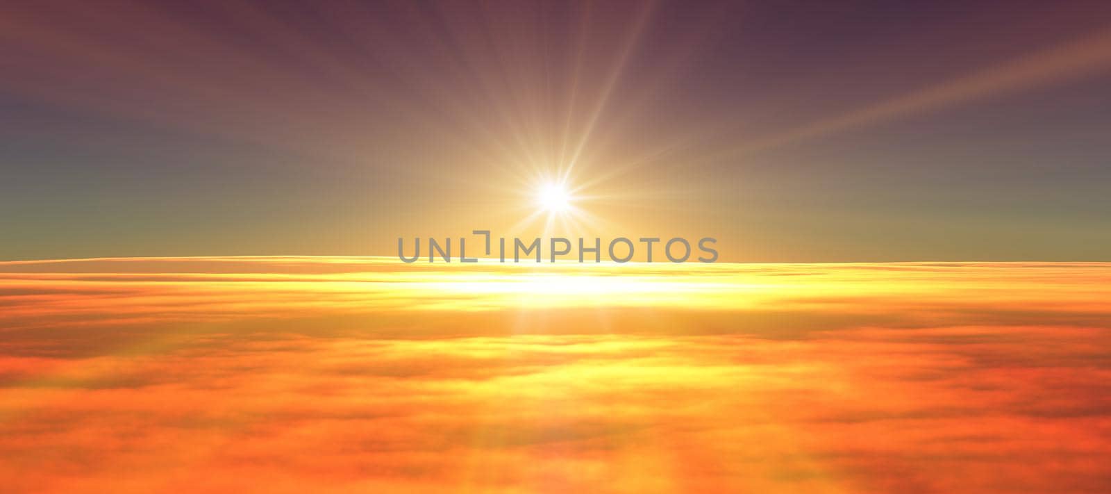 above clouds fly sunset sun ray by alex_nako