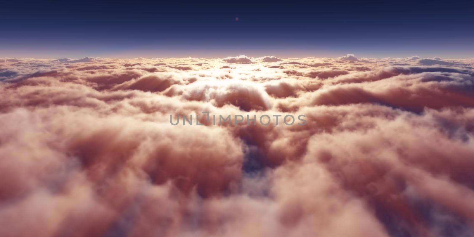 dream fly above clouds ray light by alex_nako