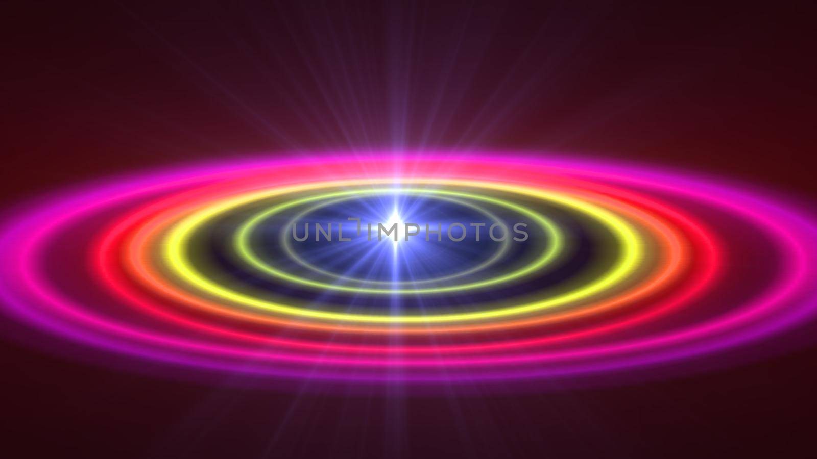 Abstract atom color rings background ray light