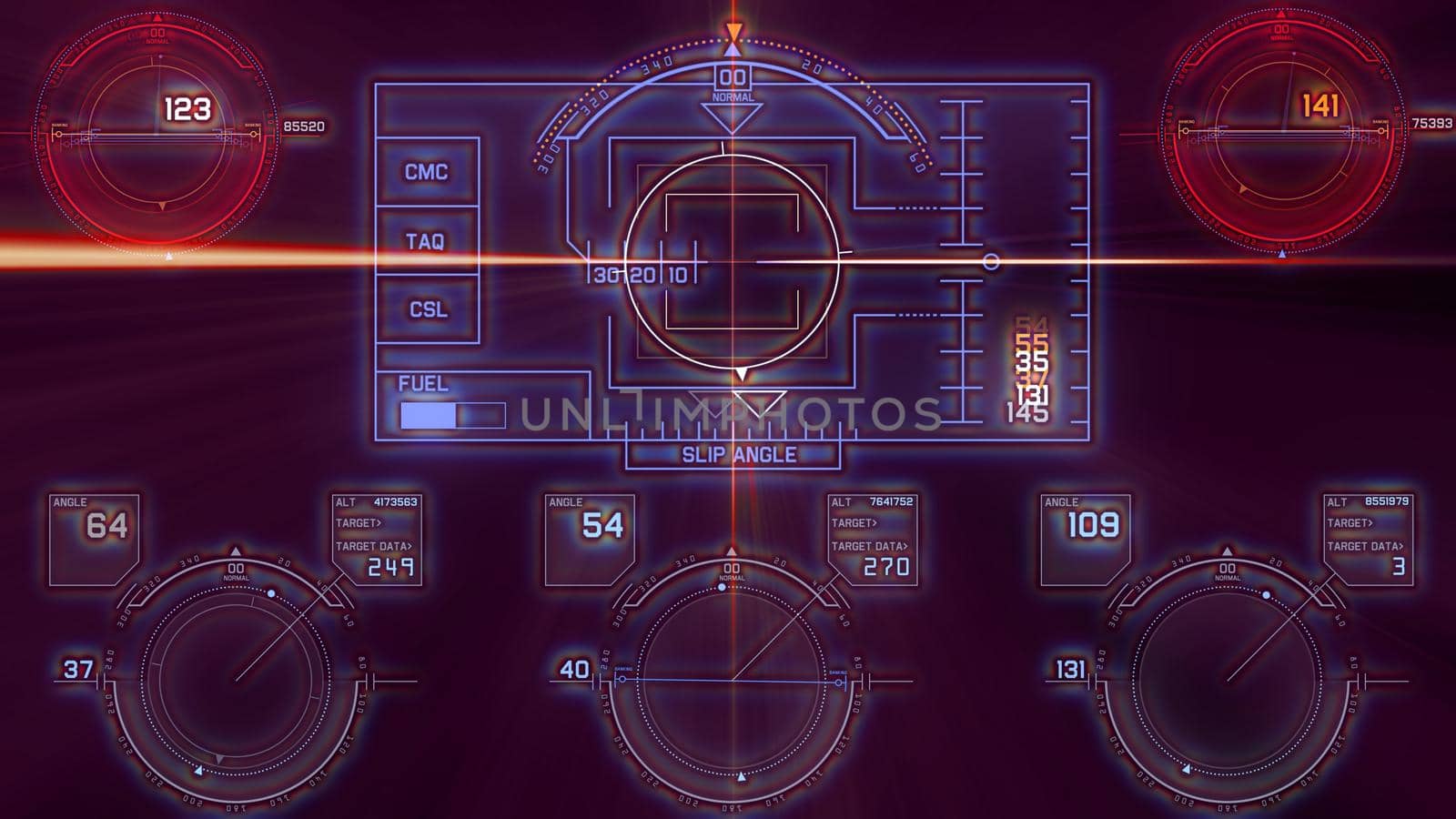 flight control panel instrument navigation light illustration