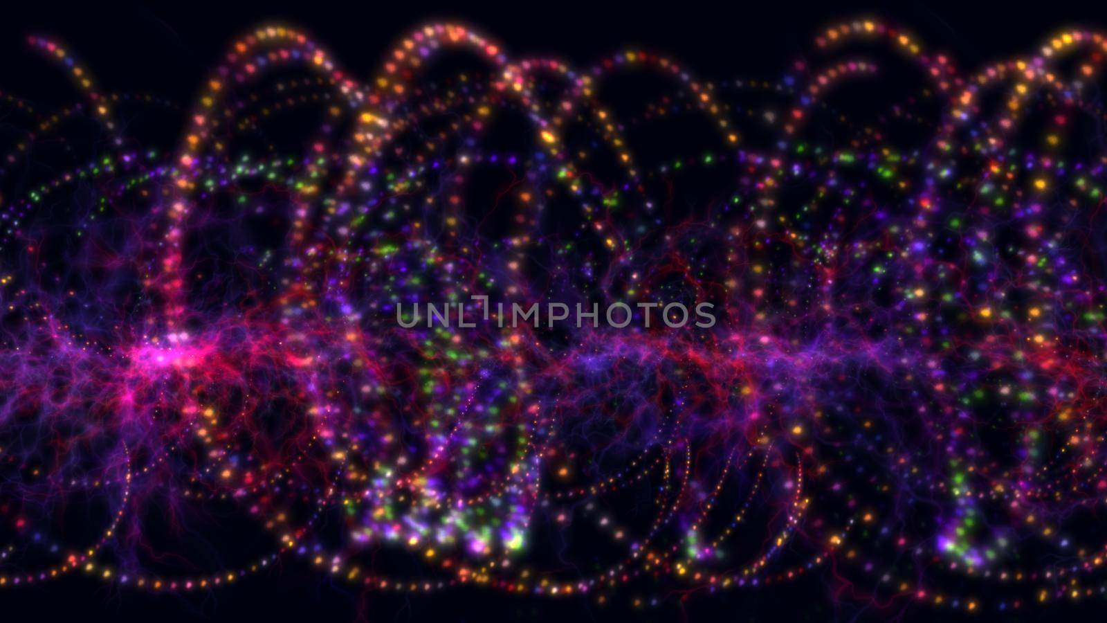 spiral particle light dna illustration, abstract background