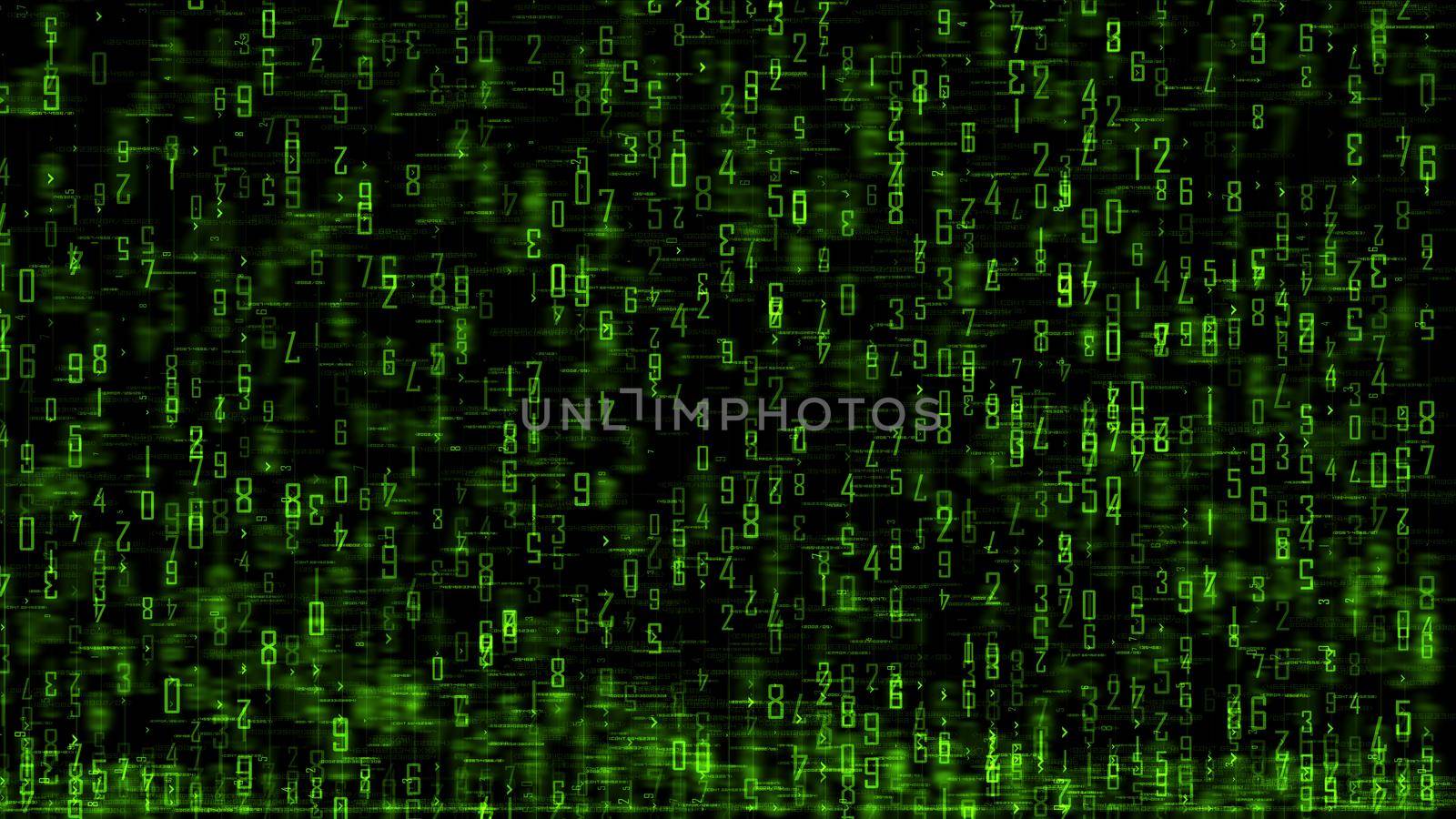 Abstract background, digital data matrix light illustration