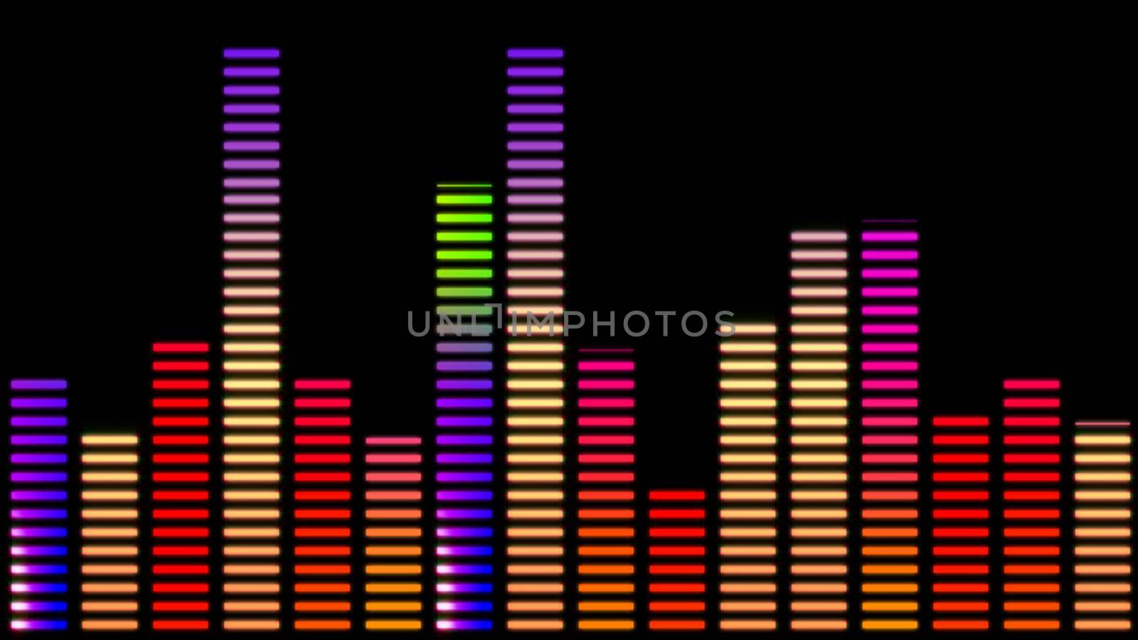 Digital equalizer bar graph, Sound Equalizer Abstract Background illustration