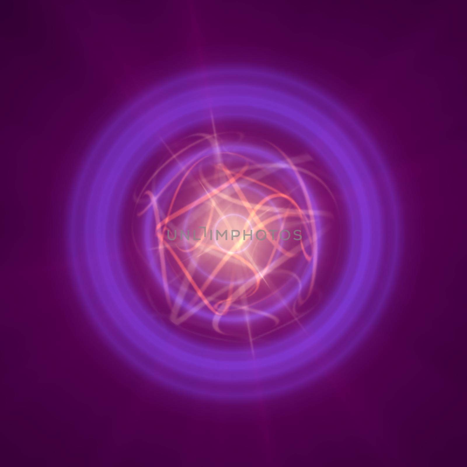 Highly magnetized rotating neutron star, abstract illustration