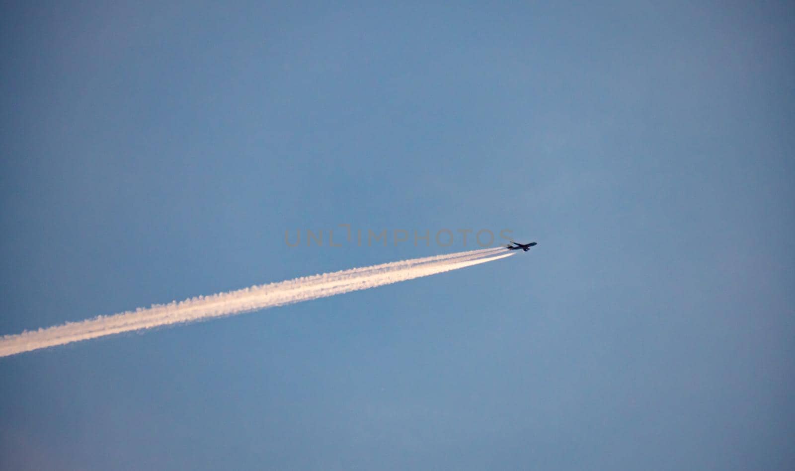 Jet of airplane at the sky by alex_nako